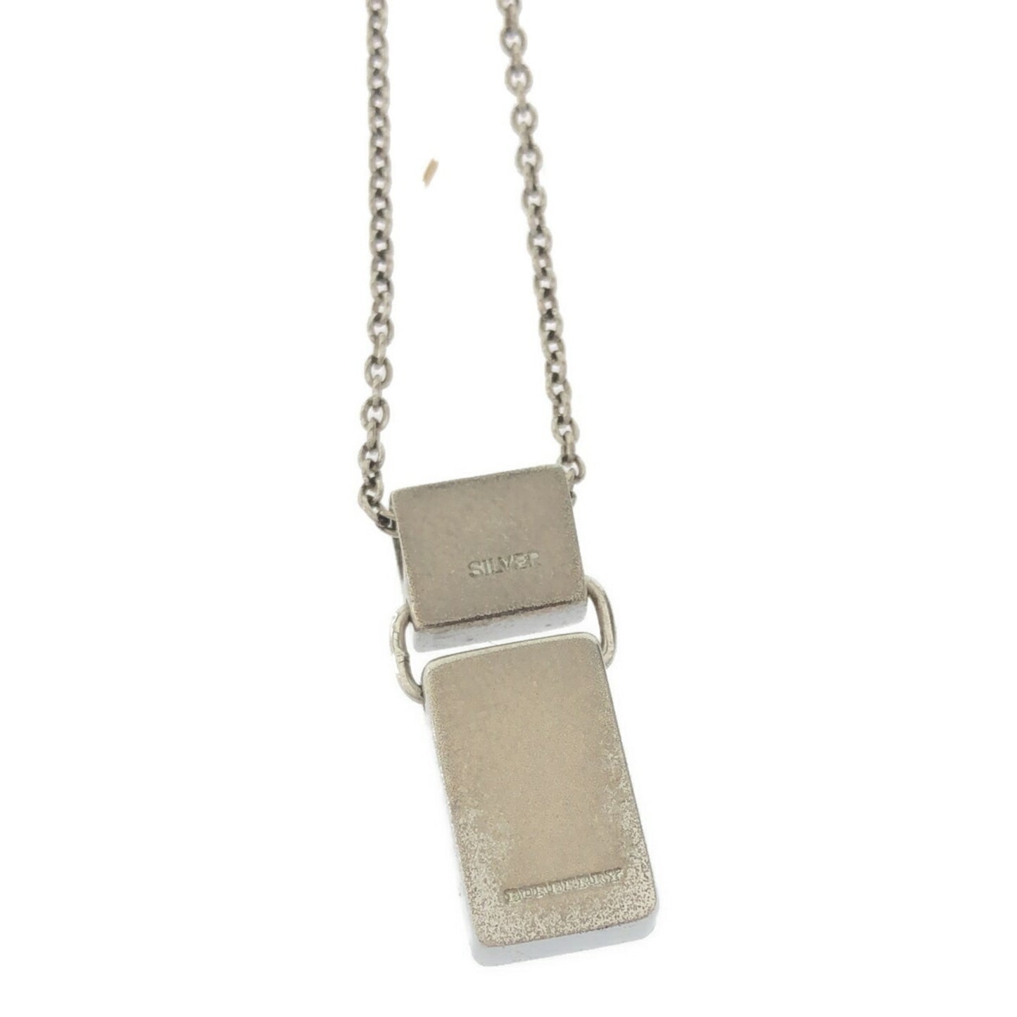 BURBERRY Nova Check Silver Necklace VINATGE AG925 SILVER Women's Mikunigaoka Store IT1VG19X6OQ0 RM0101V