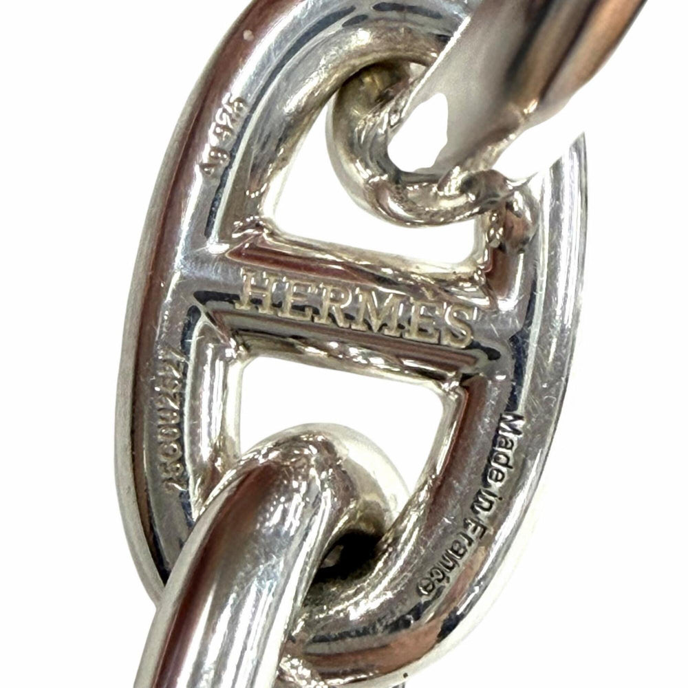HERMES Chaine d'Ancre MM AG925 Bracelet, 14 links, Silver, Made in France, 2025 model, with case, Weight: 50.8g, Women's — Like New
