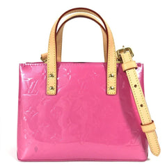 LOUIS VUITTON M24028 Monogram Vernis LV Remix Lead PM 2-Way Bag, Tote Handbag, Shoulder Vernis, Women's, Neon Pink — Like New
