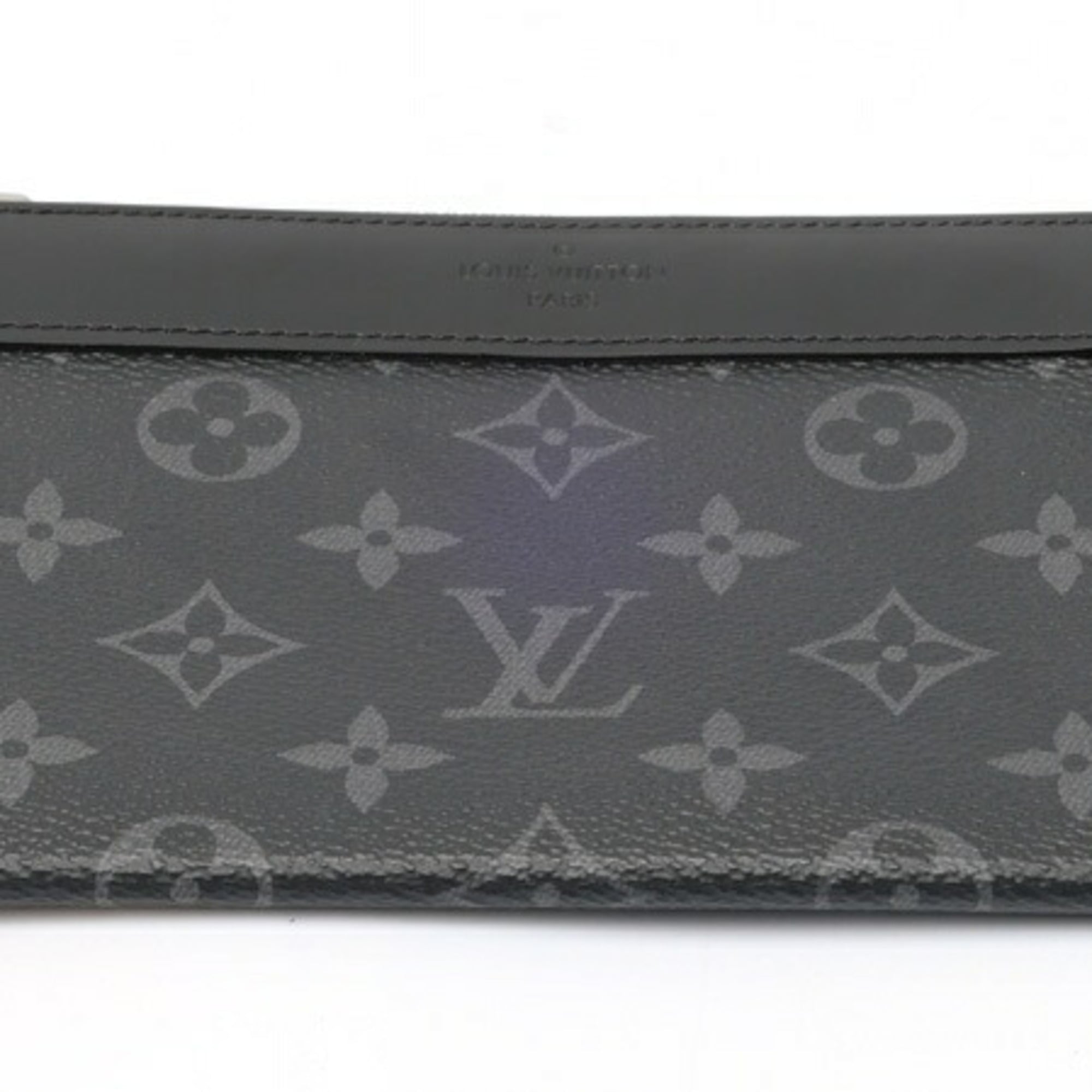 Louis Vuitton Discovery PM Pouch M44323, Monogram Eclipse, Black — Like New