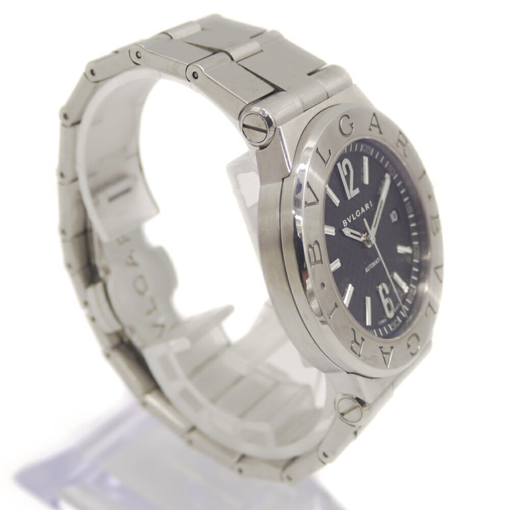 BVLGARI Diagono Date DG40S Automatic Black Dial Watch — Good