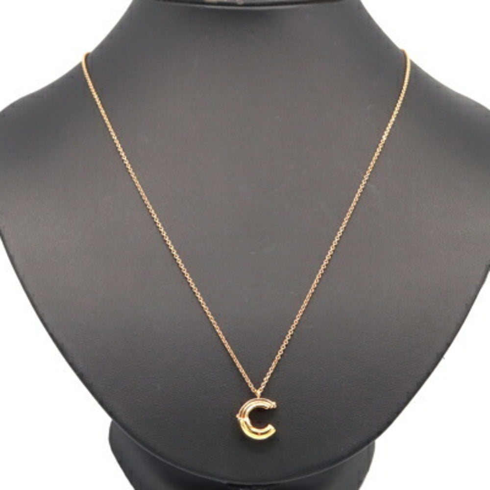 Louis Vuitton Necklace LV&ME C M61058 Gold Metal Pendant Women's Initial Alphabet LOUIS VUITTON — Like New