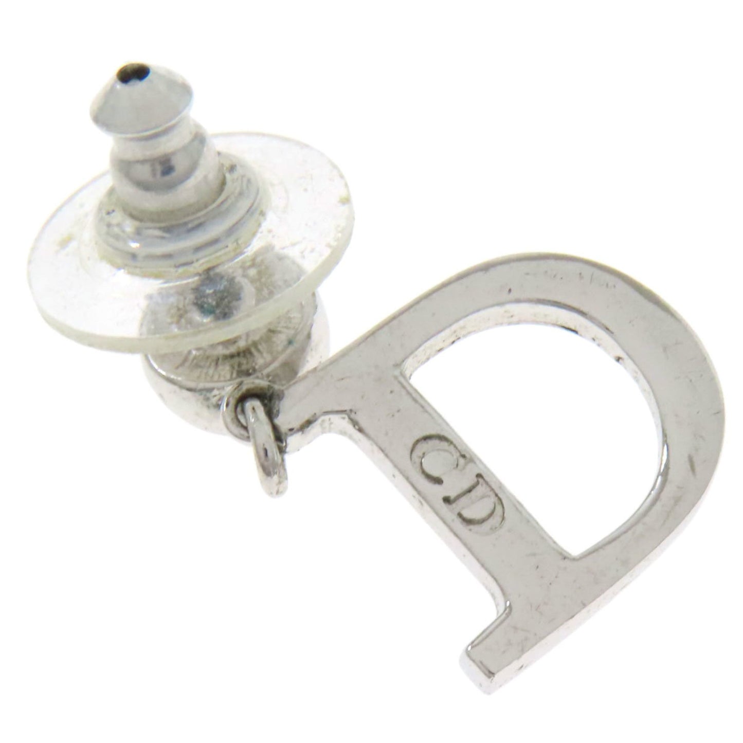 Christian Dior D logo earrings in metal for women