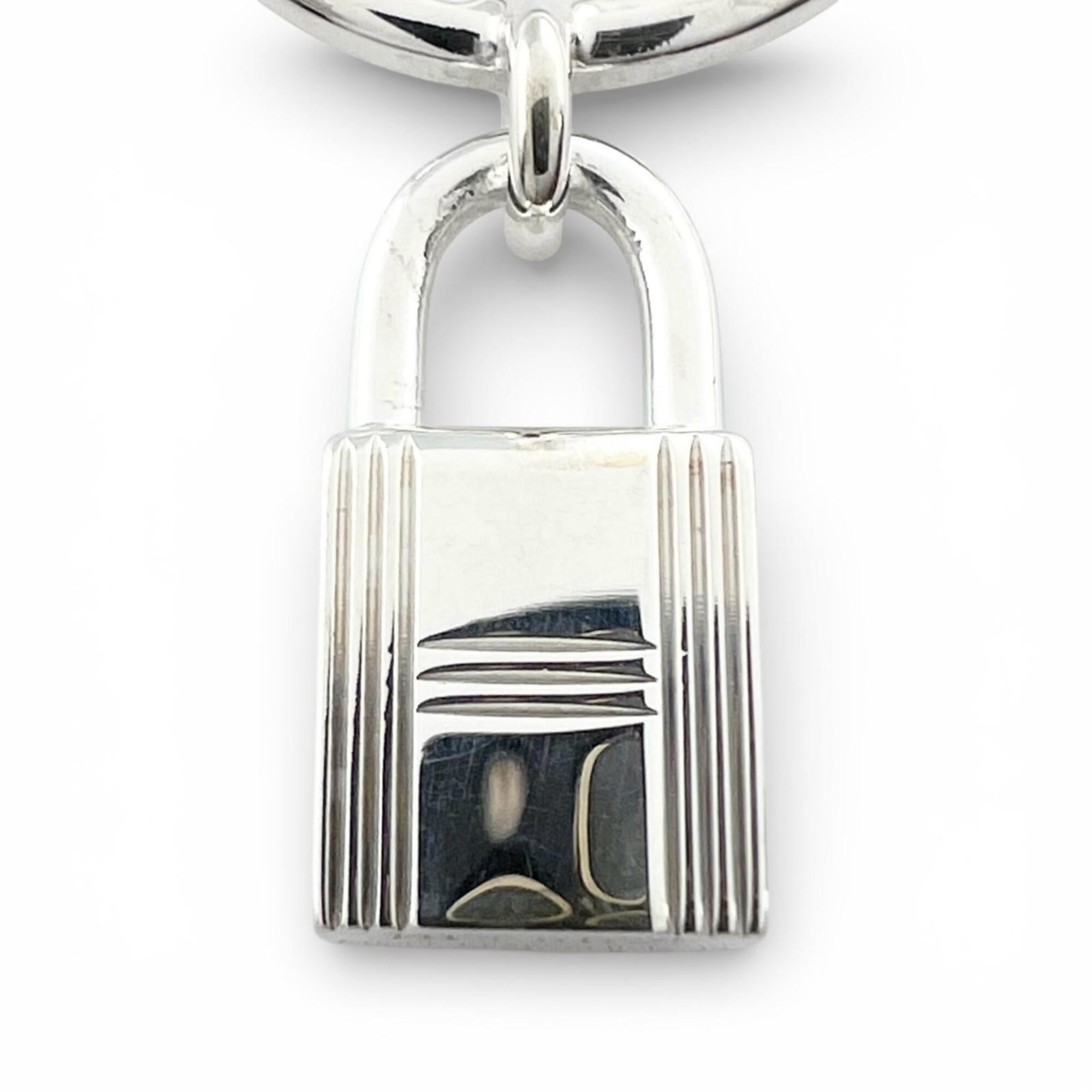 HERMES (Hermes) 2020 Amulette Cadena AG925 Ring, Silver, Size 48, Made in Italy, Weight 5.2g, Women's — Like New