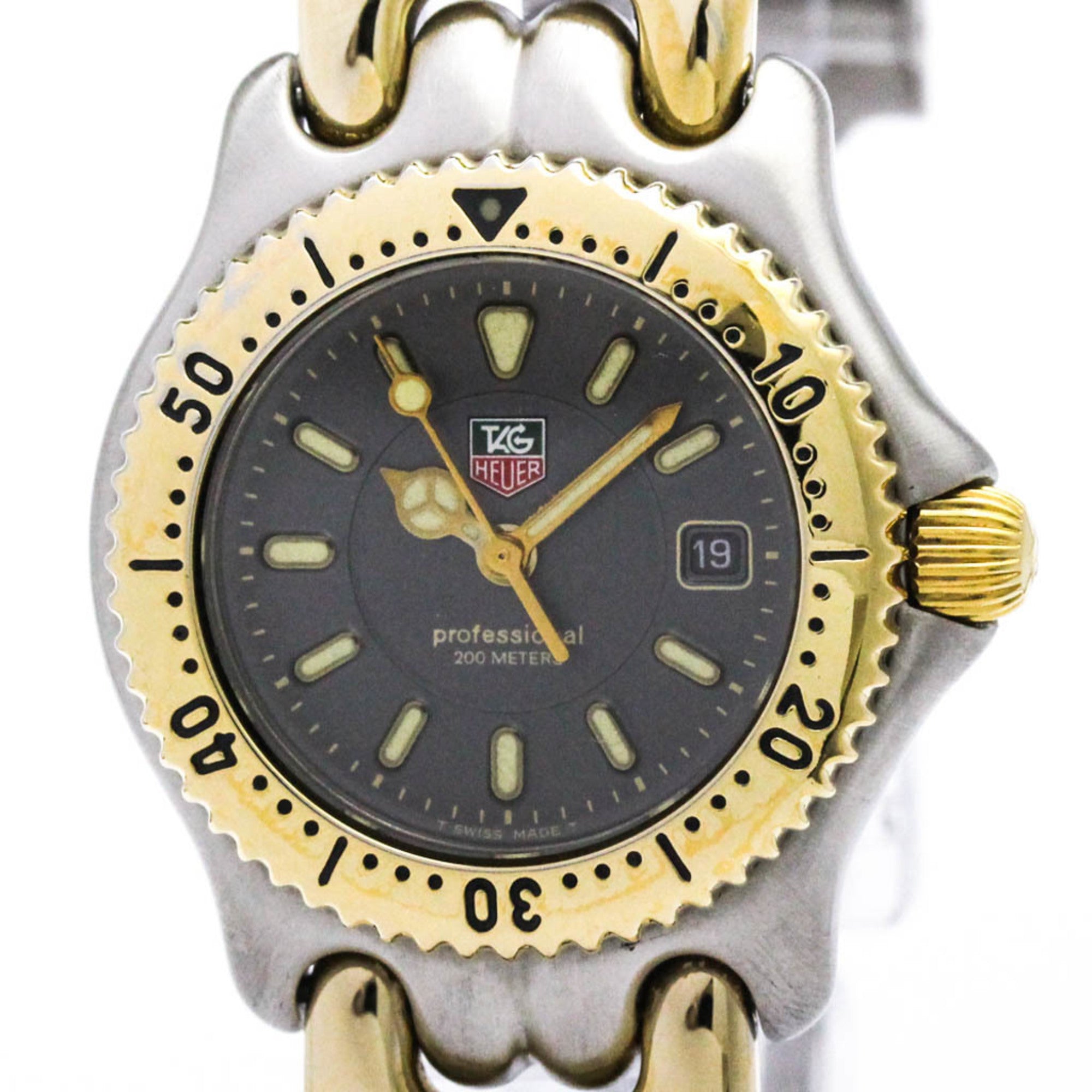 TAG HEUER Sel 200M Gold Plated Steel Ladies Watch WG1320 Polished — Very Good