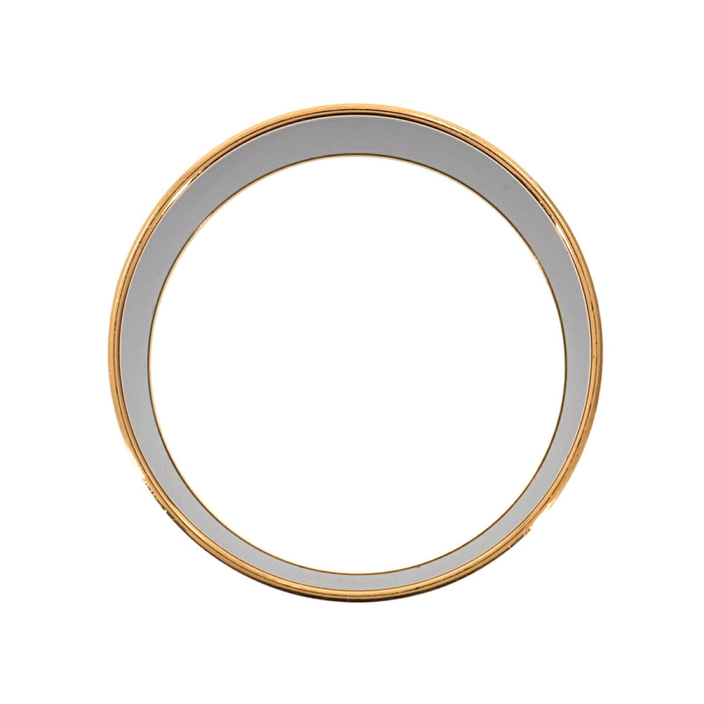 Hermes HERMES Email TGM Bangle Bracelet Brown Gold — New - Store Return