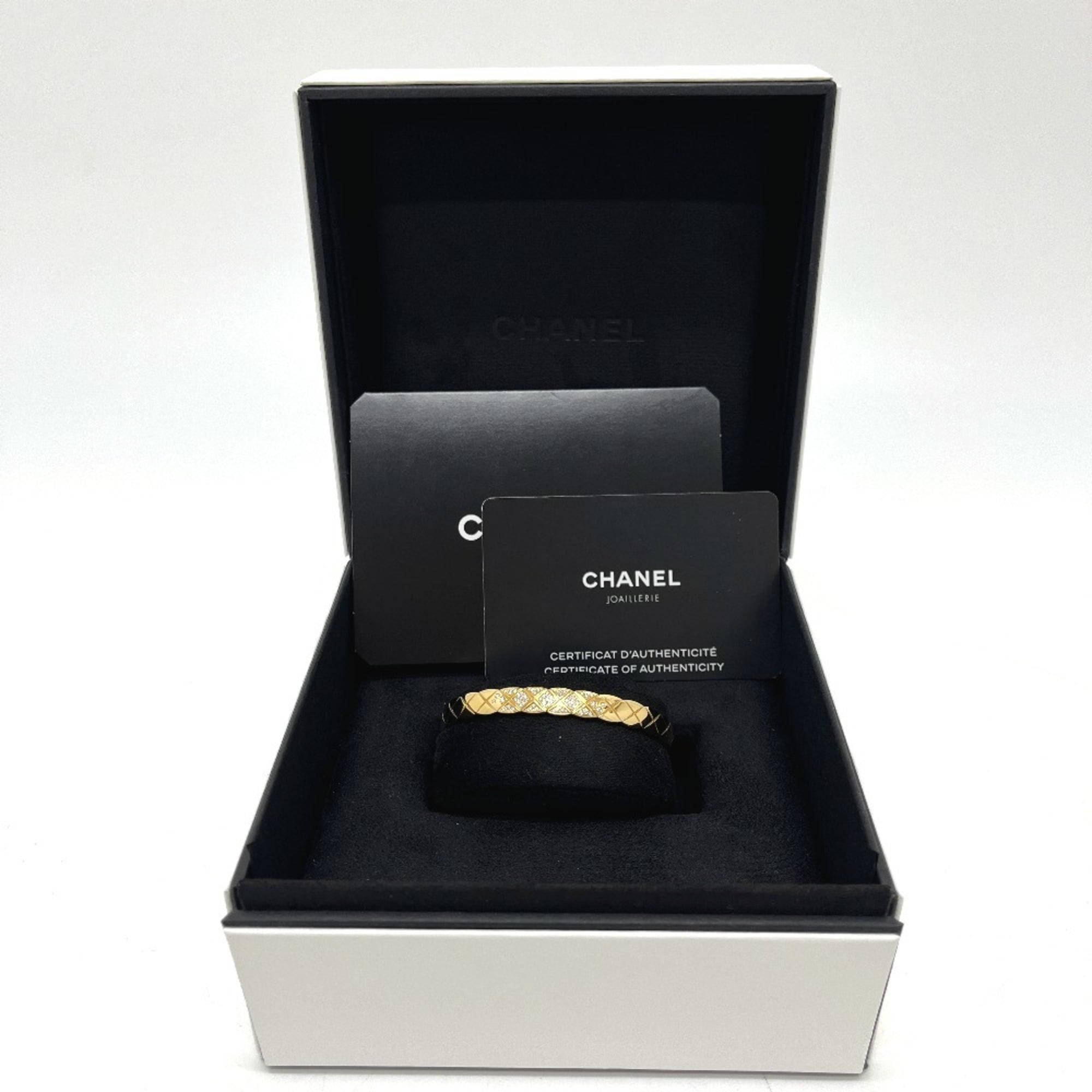 CHANEL J11140S Coco Crush Collection Diamond Large Accessory Bracelet 18K Yellow Gold for Women