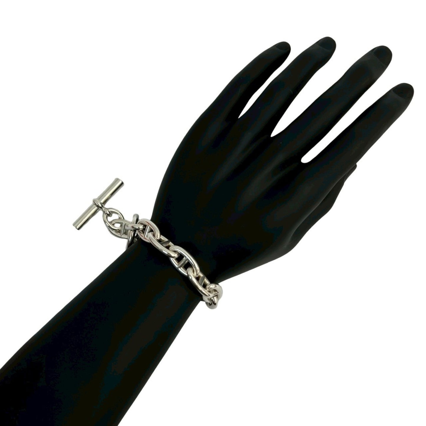 HERMES Chaine d'Ancre GM 13-link Sterling Silver 925 Chain Bracelet, 31258