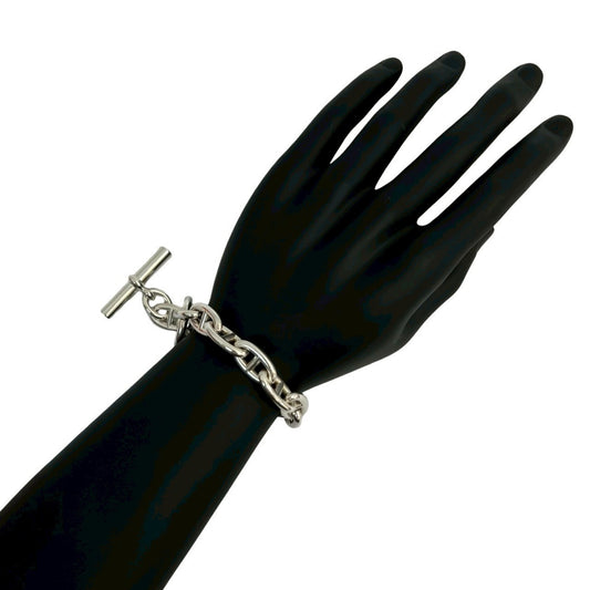 HERMES Chaine d'Ancre GM 13-link Sterling Silver 925 Chain Bracelet, 31258