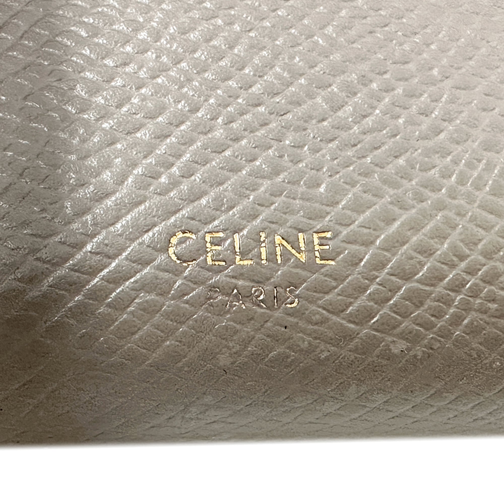 Celine Women's Long Wallet in Greige and Beige Leather