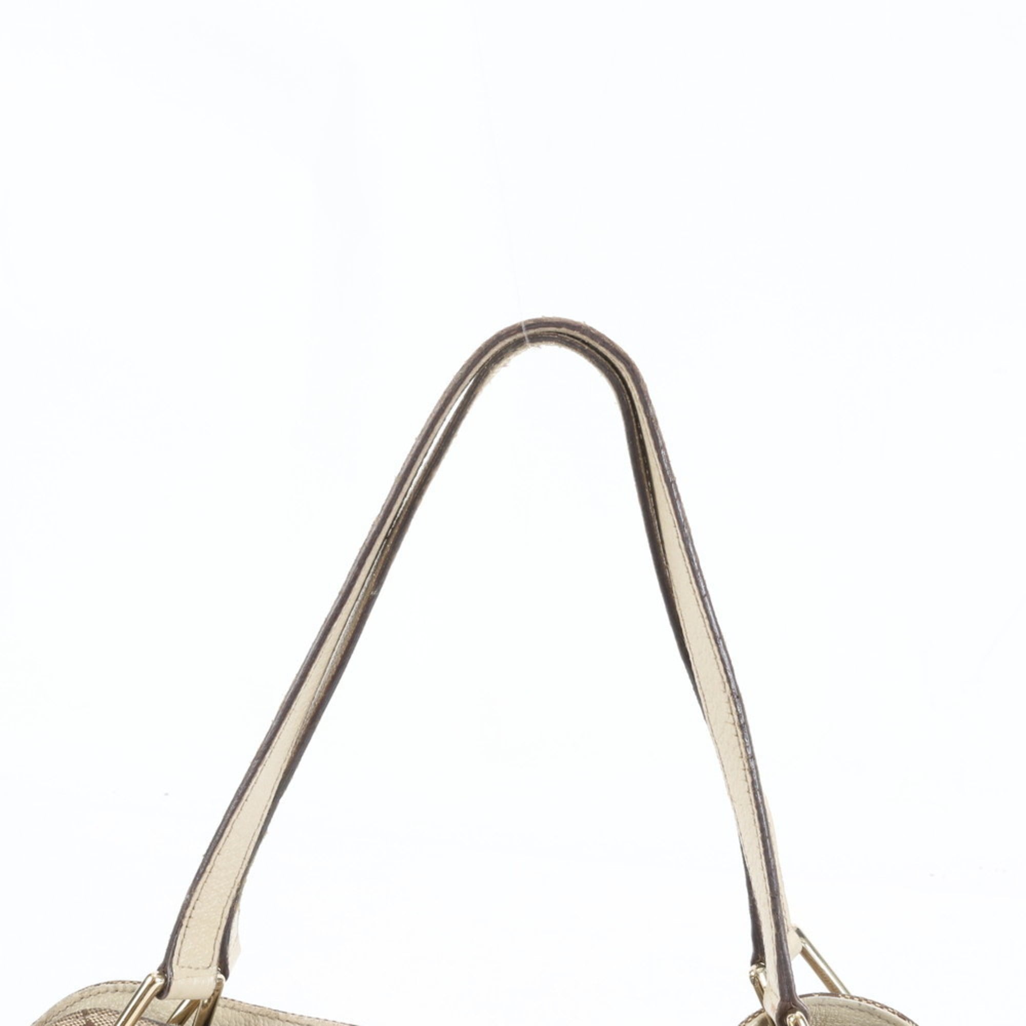 Gucci GG Canvas Eclipse 121023 Leather Tote Bag Shoulder Handbag Beige Women's