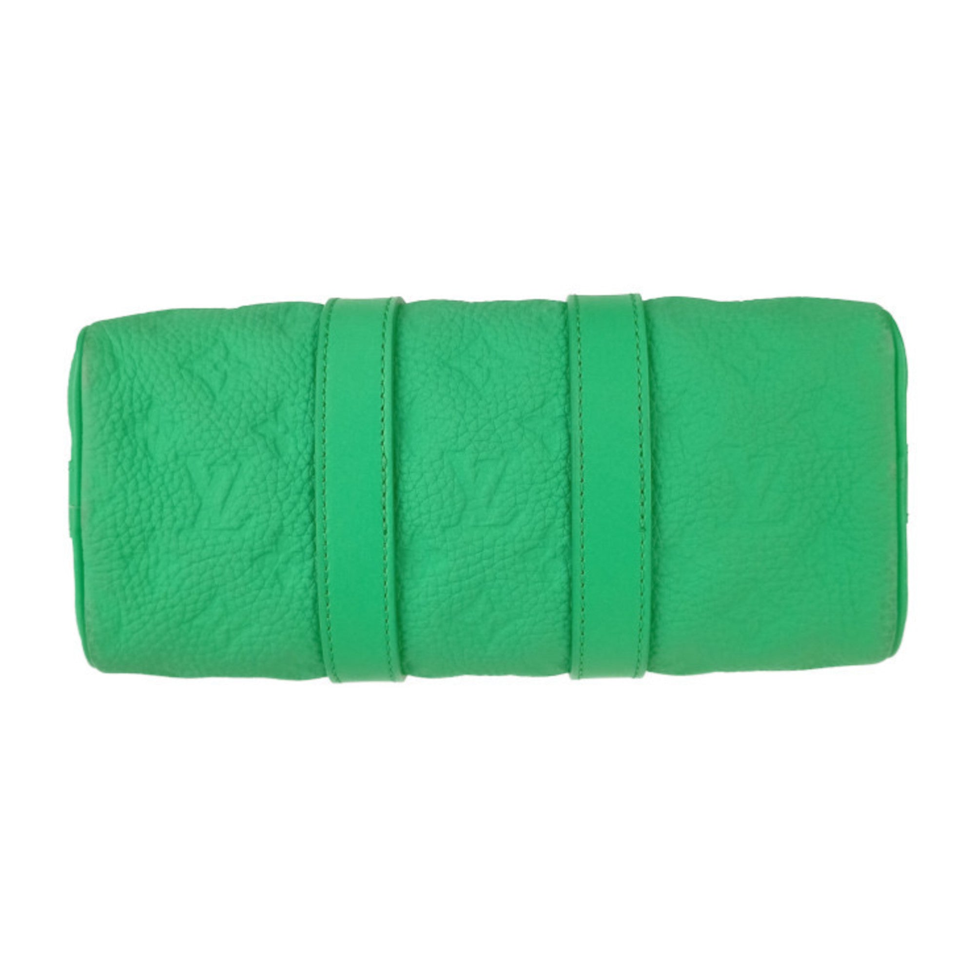 LOUIS VUITTON Louis Vuitton Handbag Keepall Bandouliere 25 M20929 MINTY GREEN Green Taurillon Monogram Leather Women's Mini Boston Shoulder Bag — Like New