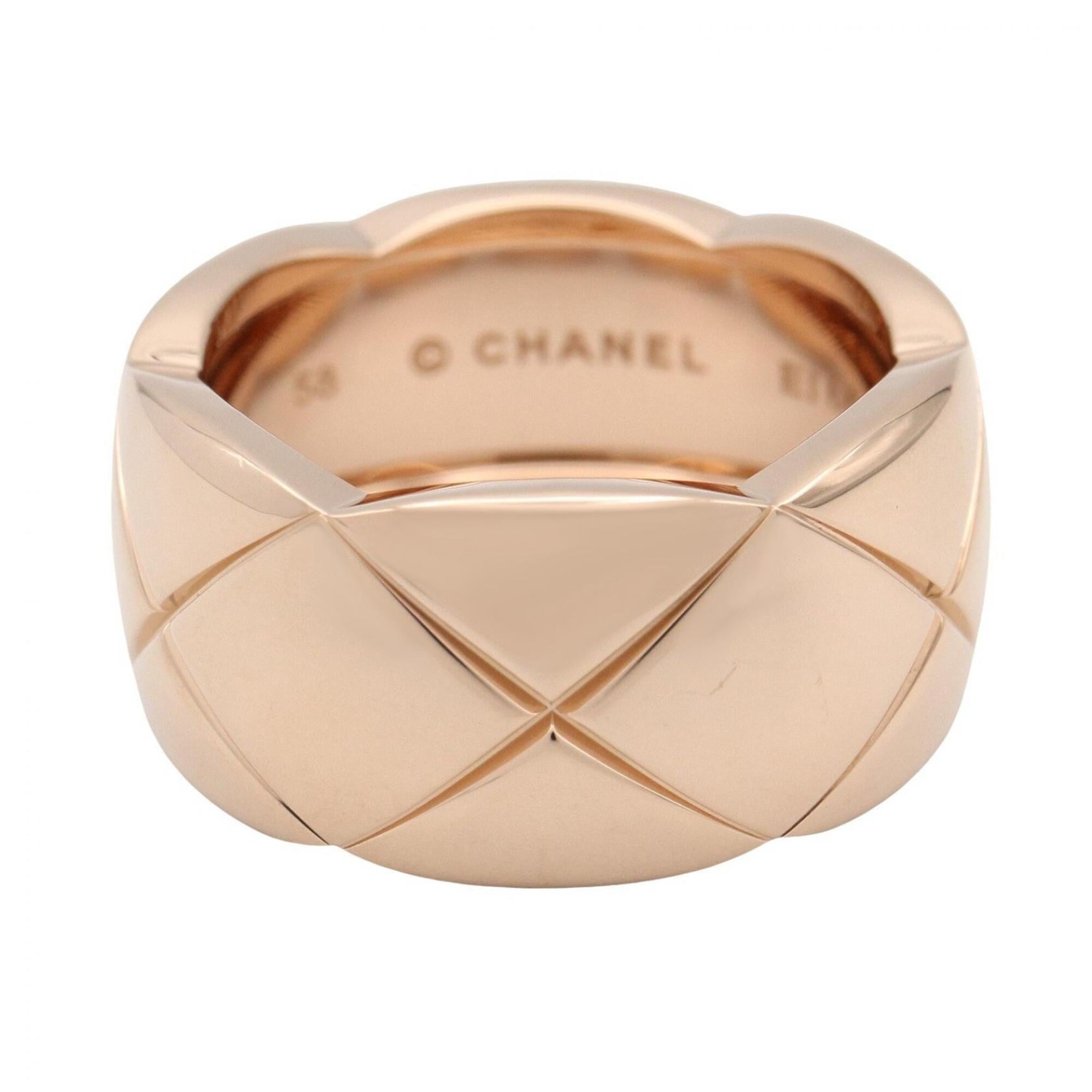 Chanel Coco Crush Large Ring, 18K Pink Gold (J10818) - Men's & Women's Gold-Tone Ring — Like New