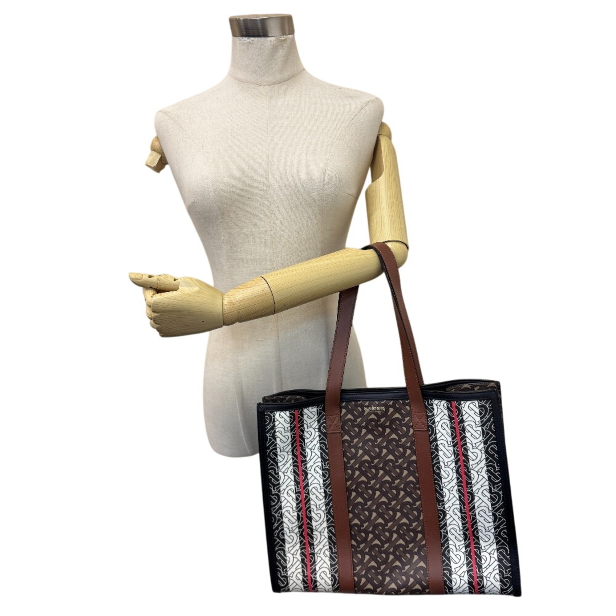 BURBERRY TB Tote Bag Brown — Like New