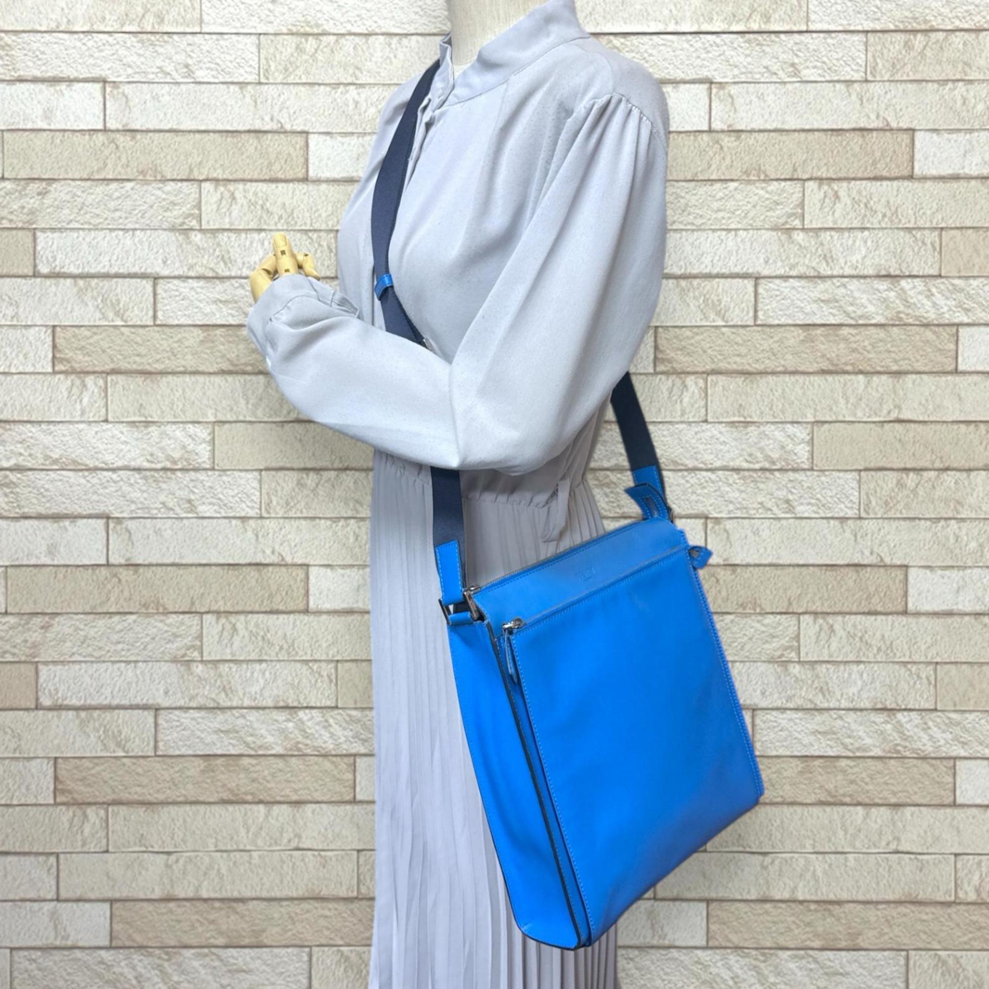 Fendi Shoulder Bag Leather 7VA319 Blue Men's FENDI