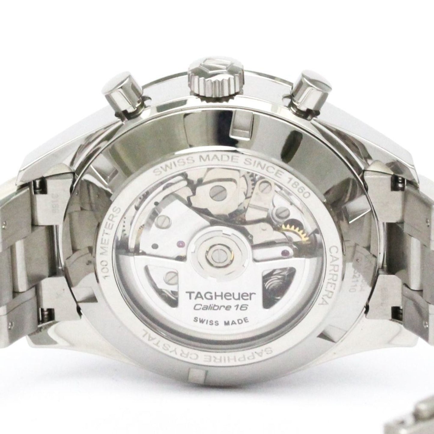 TAG HEUER Carrera Heritage Calibre 16 Steel Mens Watch CAS2110 Polished