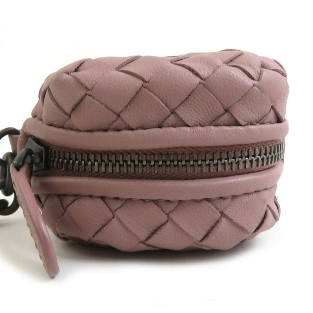 Bottega Veneta wallet with coin purse in intrecciato leather, dusty pink, women's, r10950a