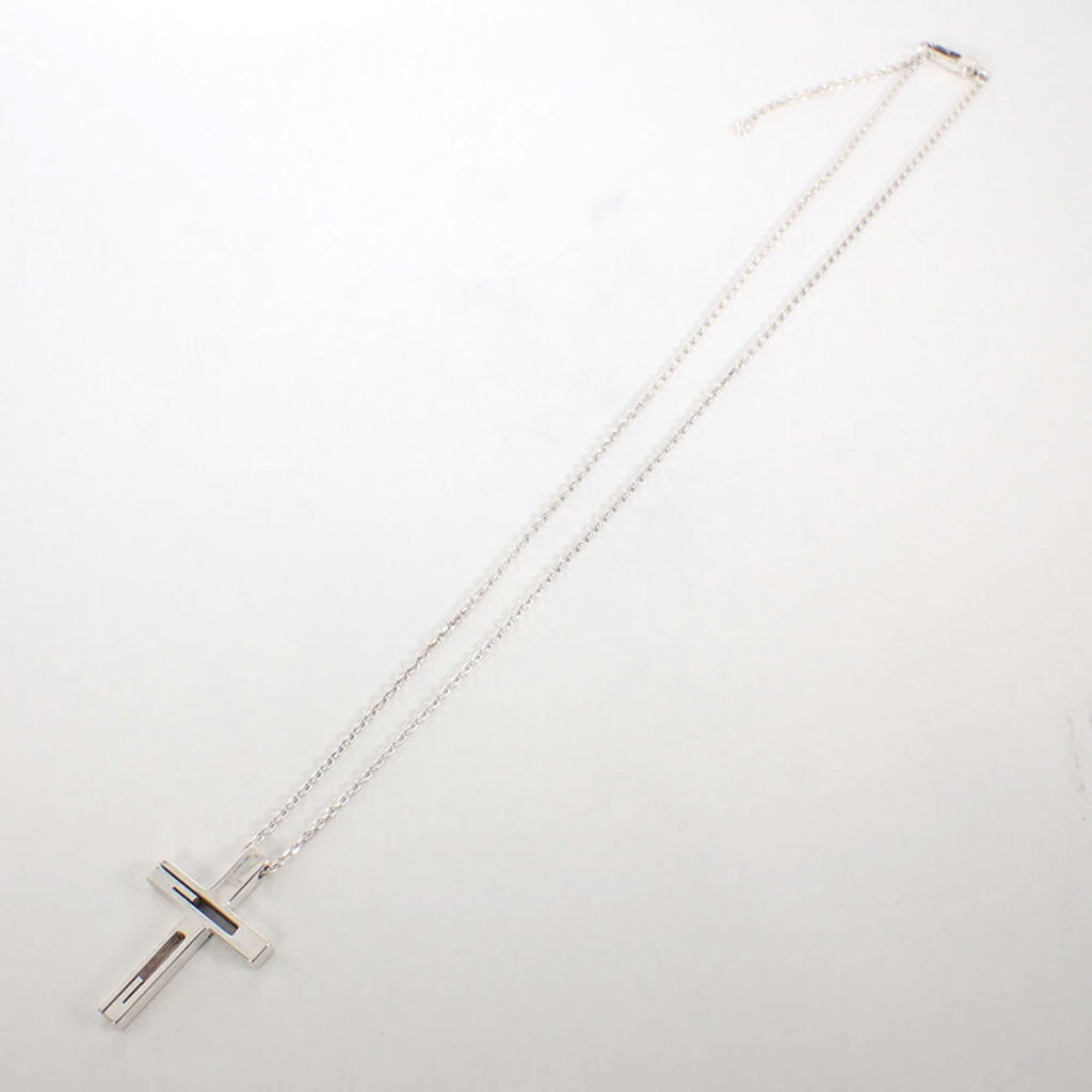 GUCCI 925 Branded G Cross Necklace Pendant