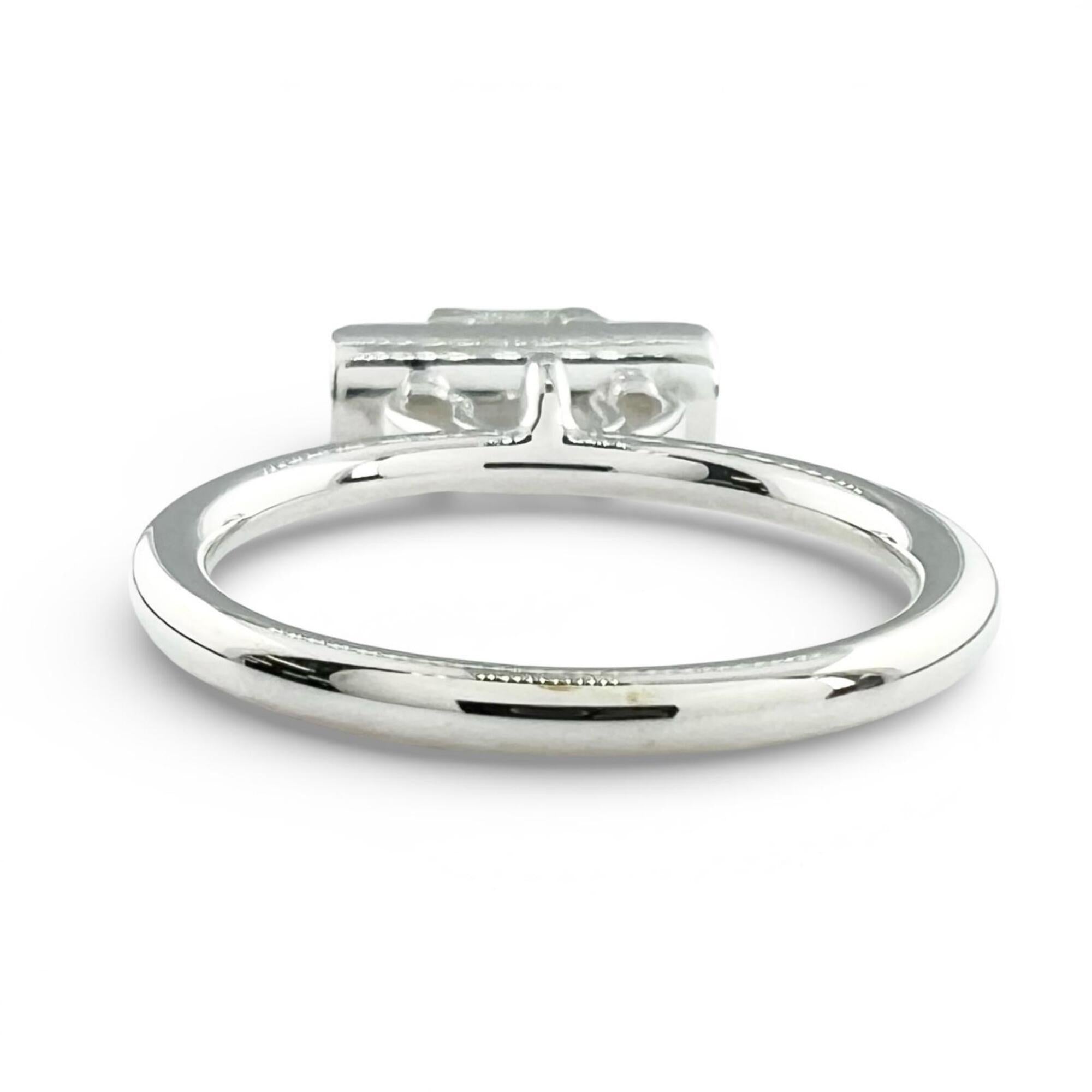 HERMES Amulette Constance Ring, AG925, 2020 model, Silver, Size 52, Made in Italy, Weight: 6.9g, Women's — Like New