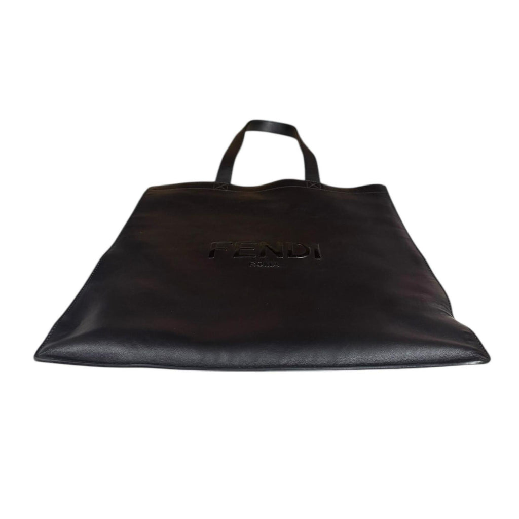Fendi Flat Bag Tote Leather 7VA538 Black Men's FENDI