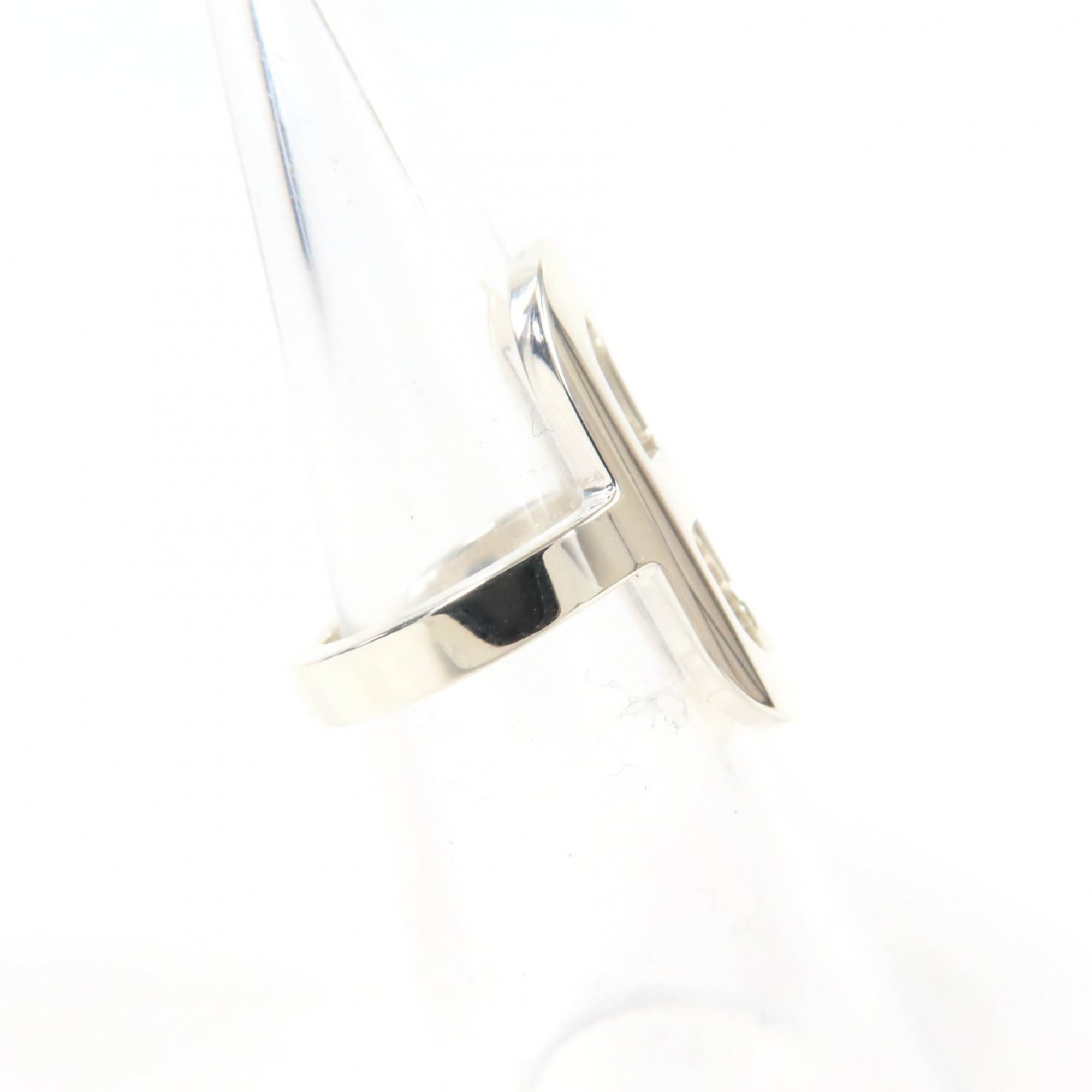 HERMES 2021 Ever Chaine d'Ancre PM Ring, AG925 Silver, Size 46, with Box, Made in France, Weight 5.24g, Women's — Like New