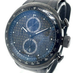 ORIS 7611 Chronograph TT3 CHRONOGRAPH BLACK Automatic Watch with Titanium/Rubber Strap, Men's, Black — Good