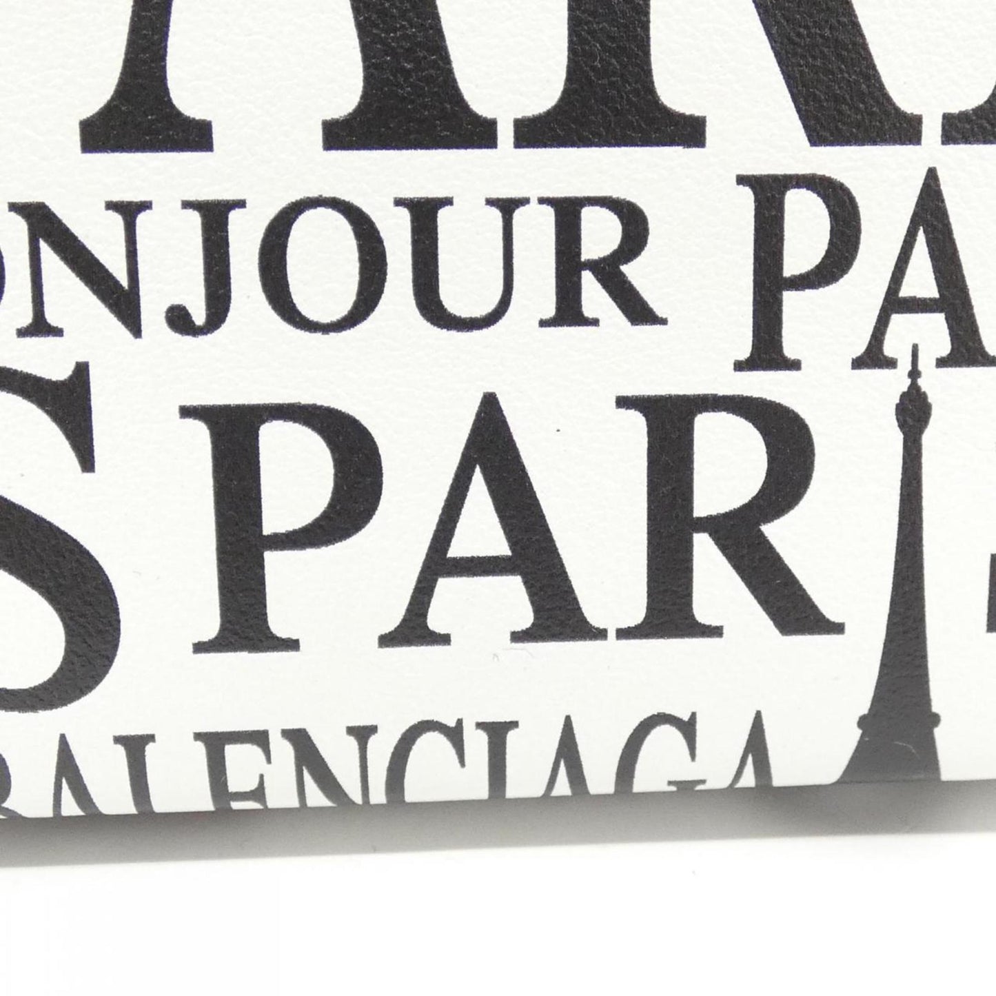 Balenciaga Bonjour Paris Shopping Phone Holder 593826 1BW5N Handbag