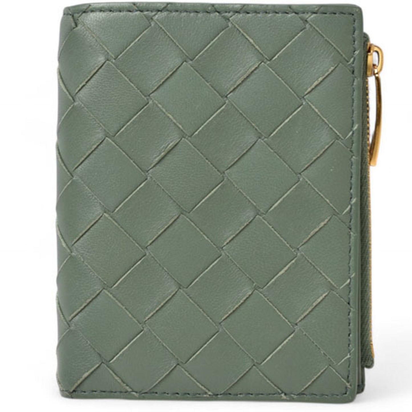 Bottega Veneta Bifold Mini Wallet 707601 Intrecciato Mint Green