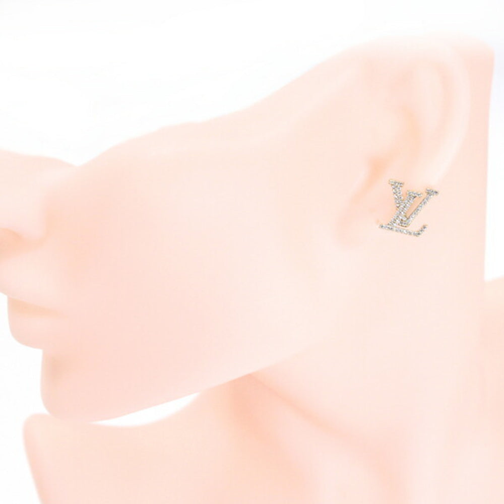 Louis Vuitton Earrings - LV Iconic Strass M00609 Gold Rhinestone Women's LOUIS VUITTON T5823 — Like New