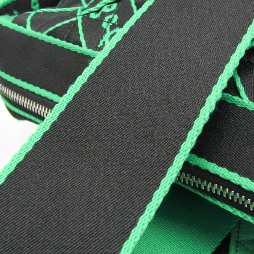Bottega Veneta Lightweight Webbing Intrecciato 679970 Men's Polyamide Boston Bag,Shoulder Bag Black,Green — Like New