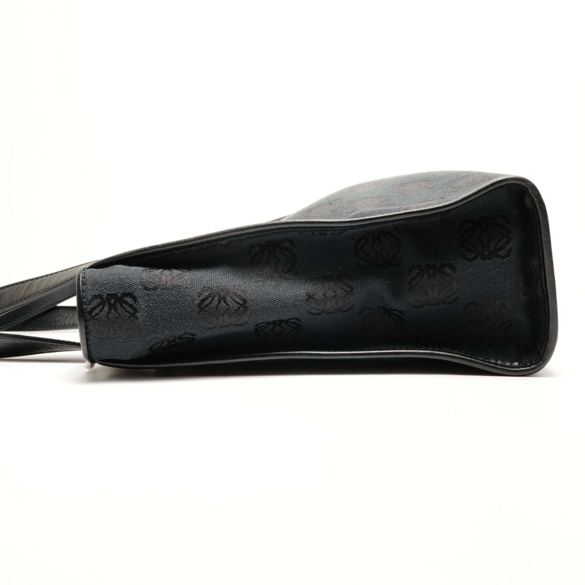 LOEWE Canvas Anagram Repeat Handbag in Black