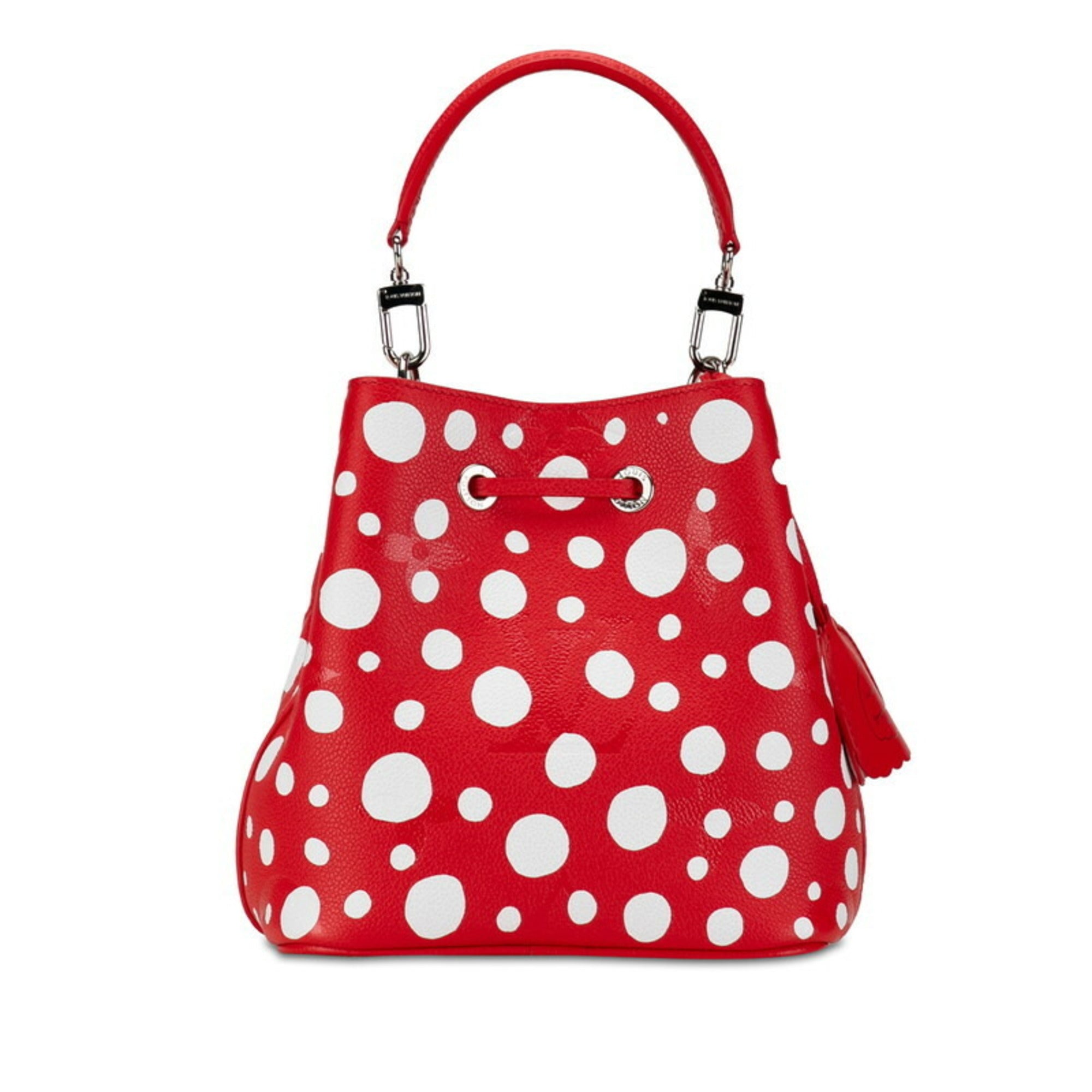 Louis Vuitton LV x YK Yayoi Kusama Monogram Empreinte NeoNoe BB Limited Edition Handbag Shoulder Bag M46413 Red White Leather Women's LOUIS VUITTON — Like New