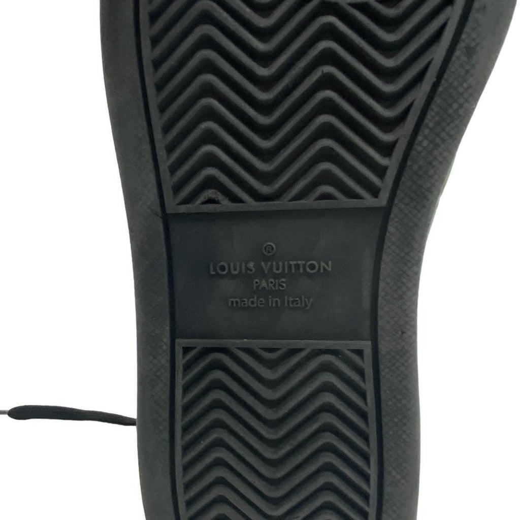 LOUIS VUITTON 2021 Rivoli Line Rainbow Sneakers Black Men's