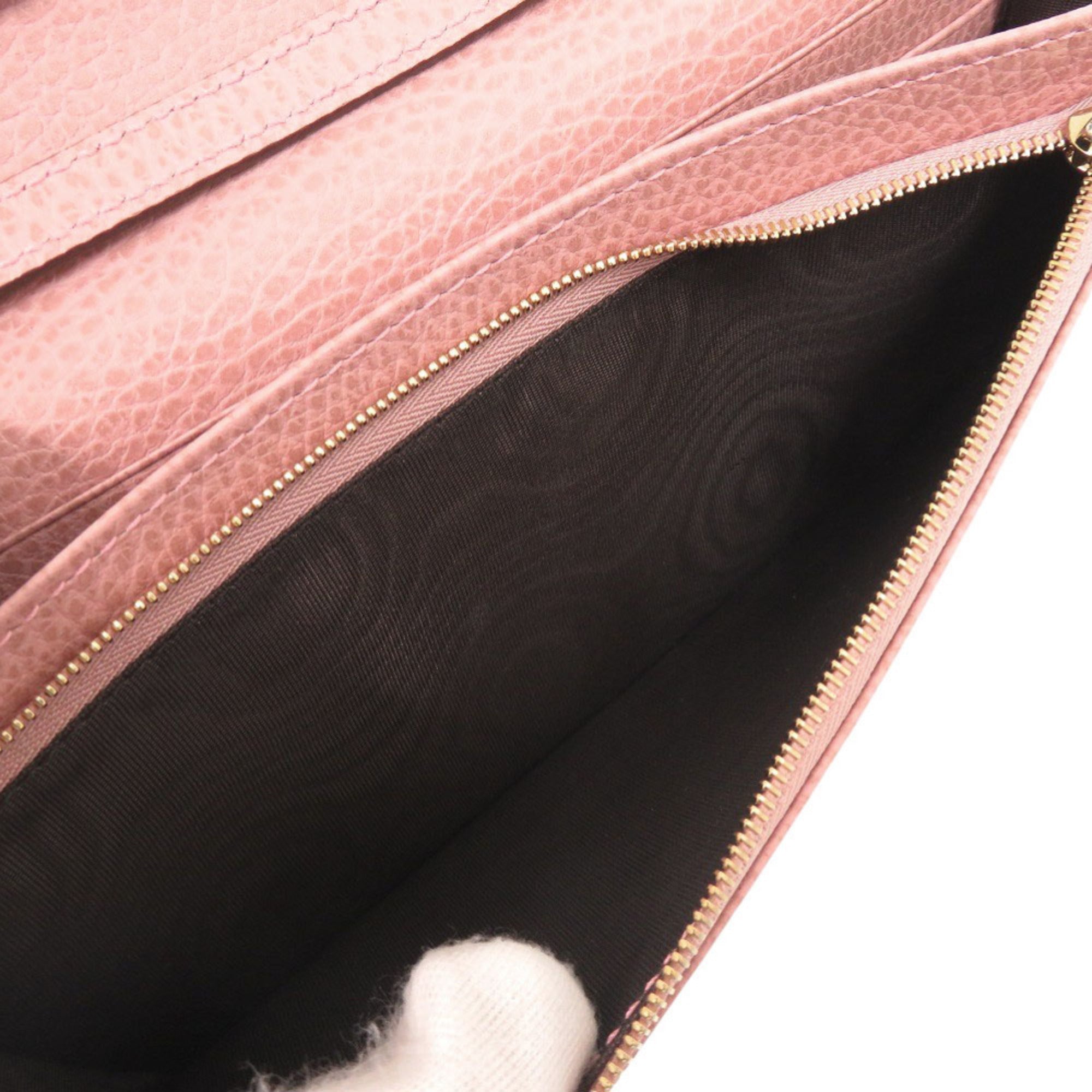 Unused Gucci Swing 368231 Leather Pink Shoulder Wallet Bag 0828GUCCI — Like New