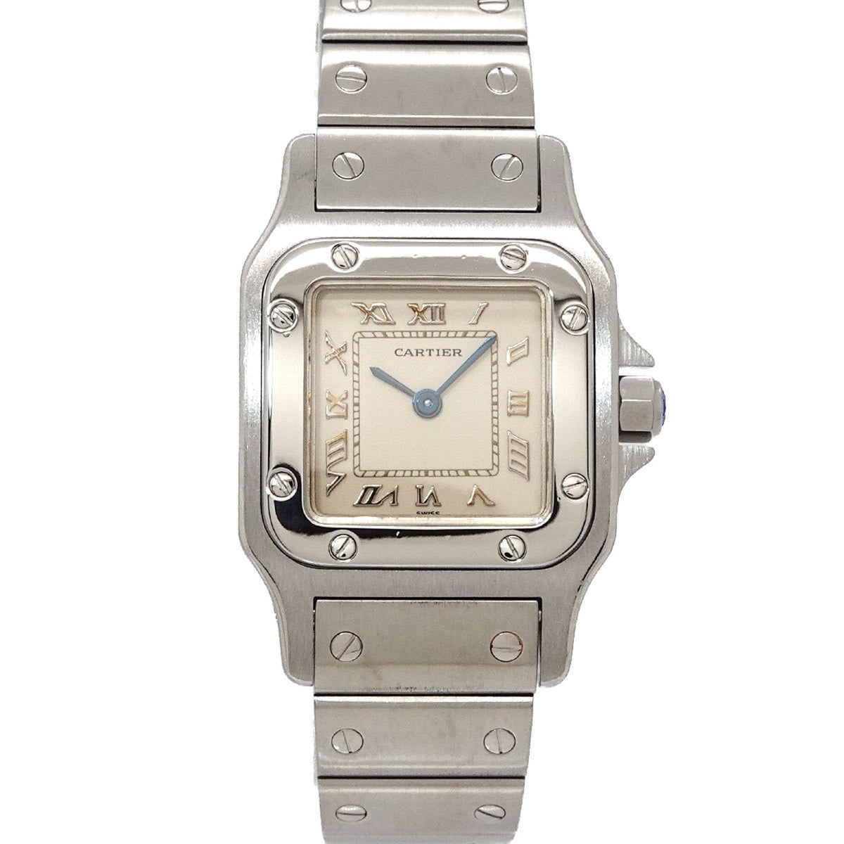 Cartier Santos Galbee SM W20024D6 Women's Watch, Ivory, Quartz Watch — Like New