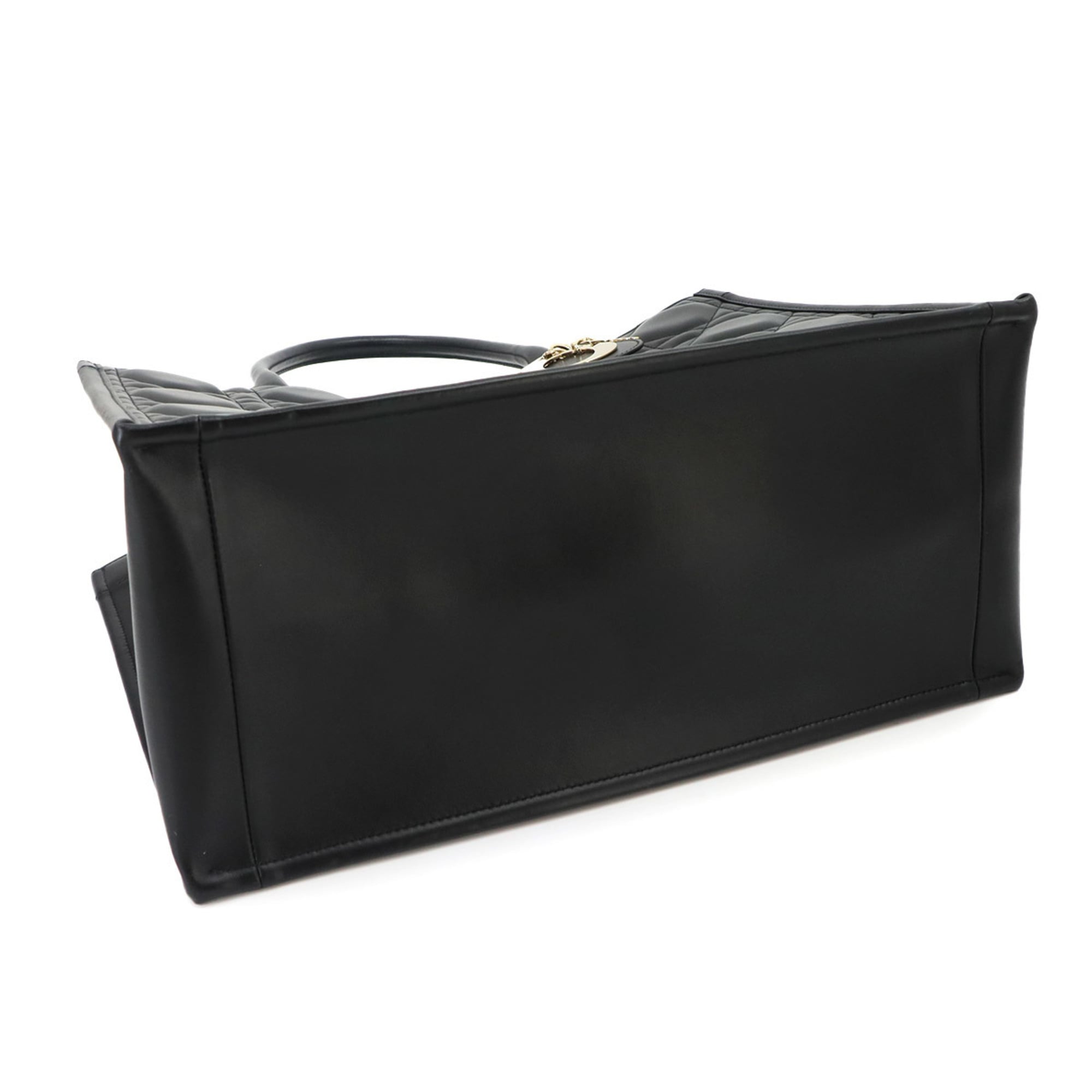 Christian Dior Book Tote Bag Medium - Macro Cannage 2-way Shoulder Handbag Leather Black M1324OWHP — Like New