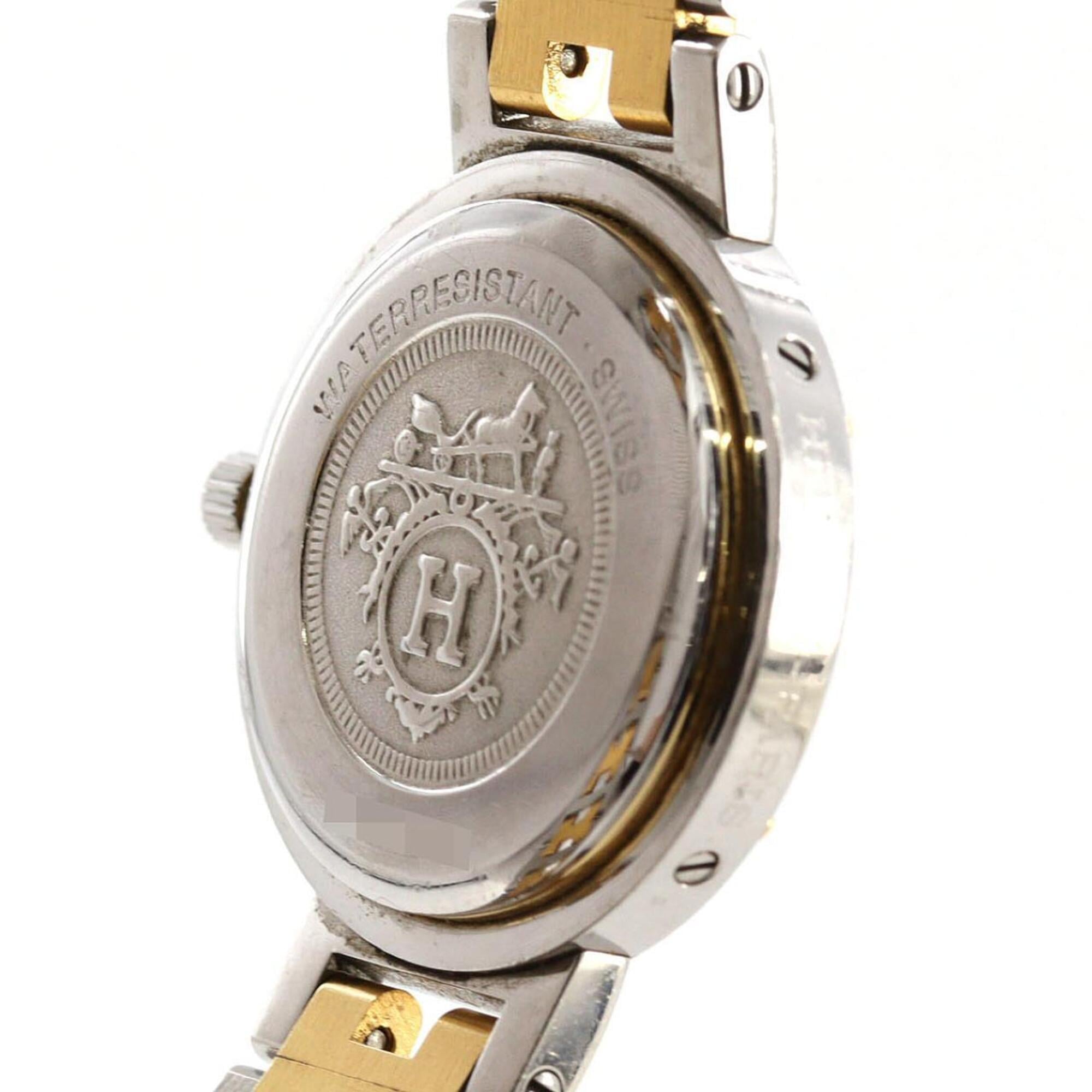 Hermes Clipper Combination SSxGP Quartz Watch — Good
