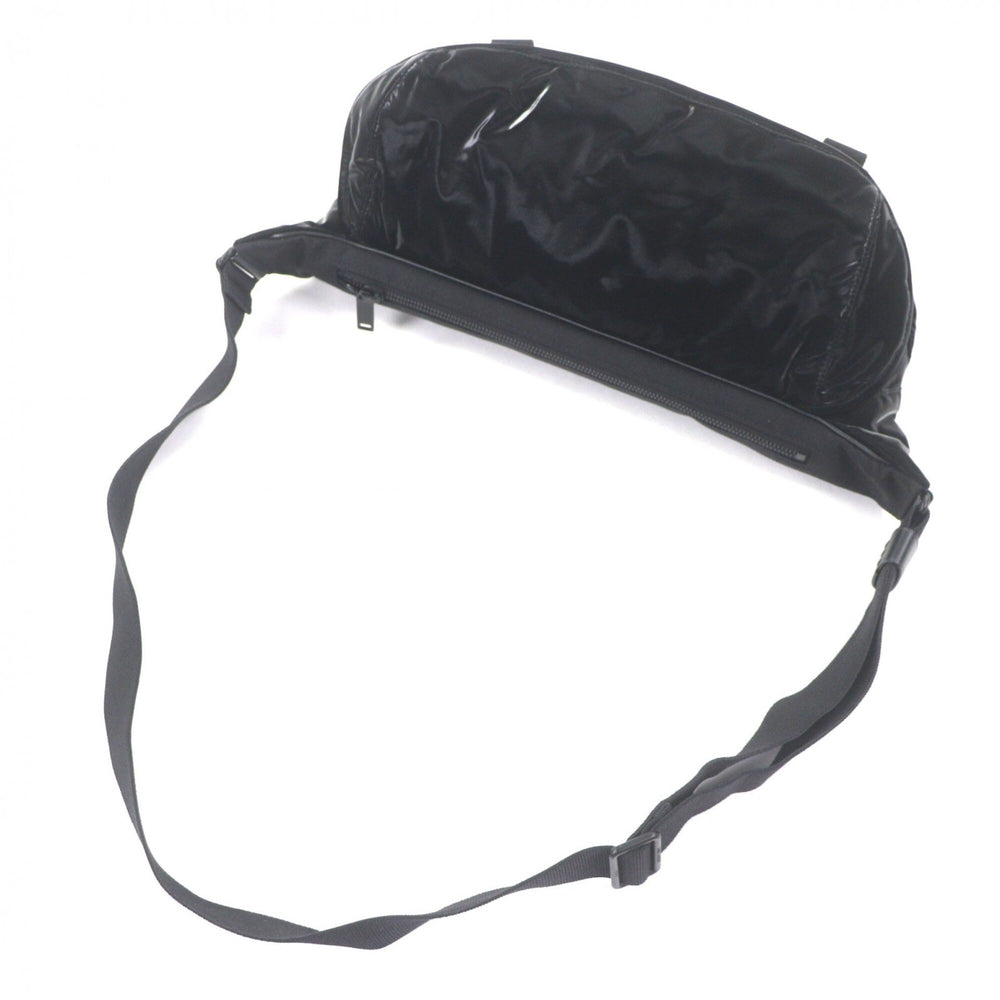 SAINT LAURENT 758258 Nylon Embroidered Body Bag, Black, with Dust Made in Italy, Men's — Like New