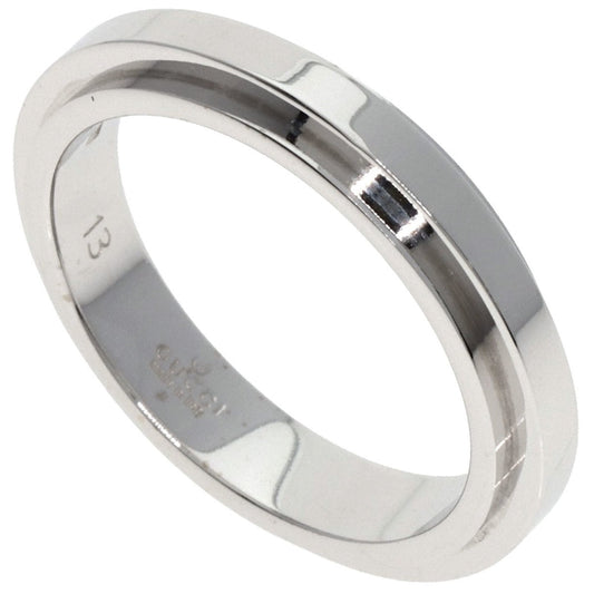 Gucci Straight Rough #13 Ring, 18K White Gold, Women's, GUCCI