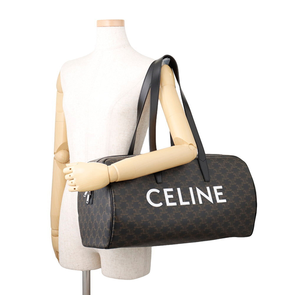 Celine Boston bag, Triomphe leather, 113852BZK, handbag — Like New