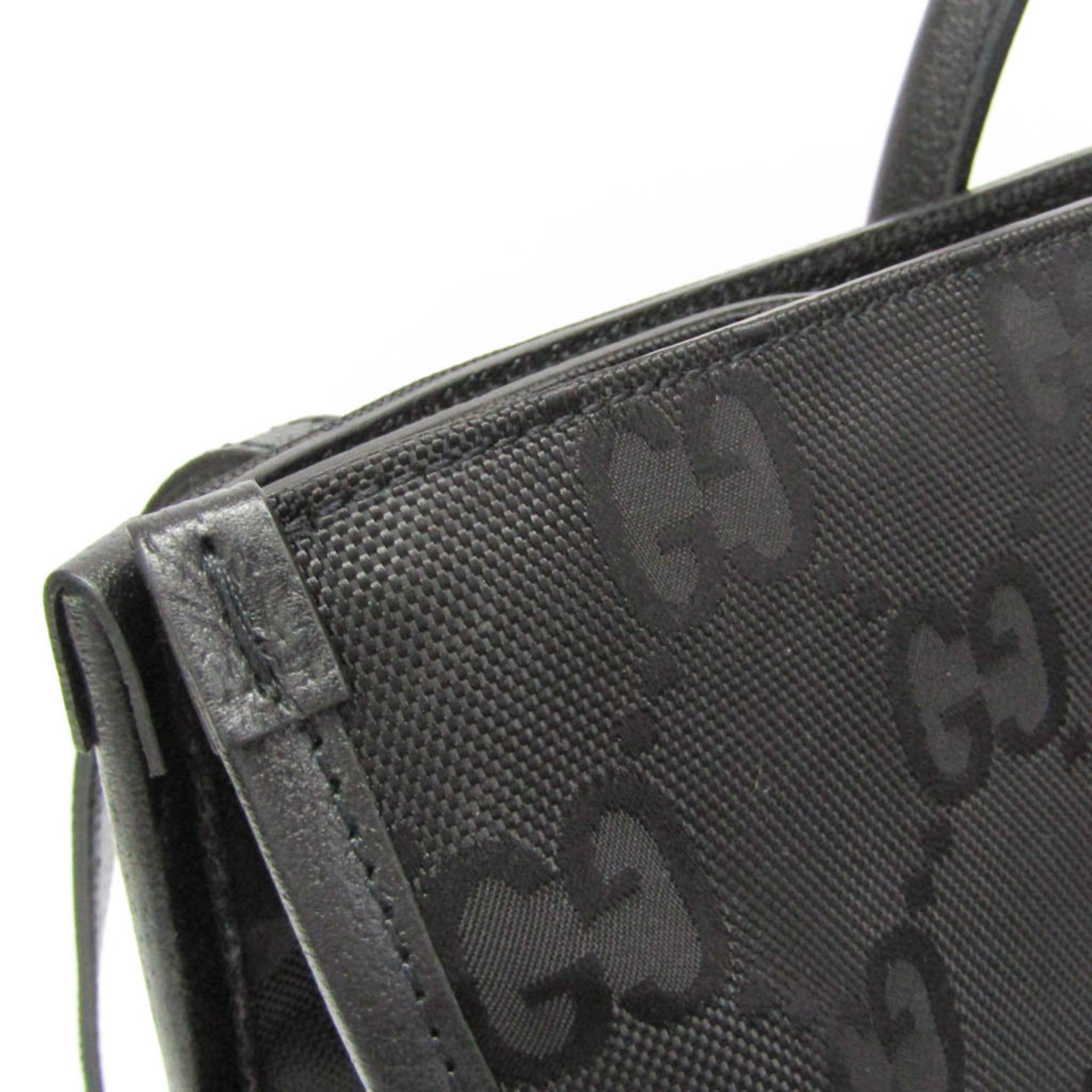 Gucci Off The Grid GG 630353 Men,Women Nylon Canvas,Leather Handbag,Shoulder Bag Black — Like New