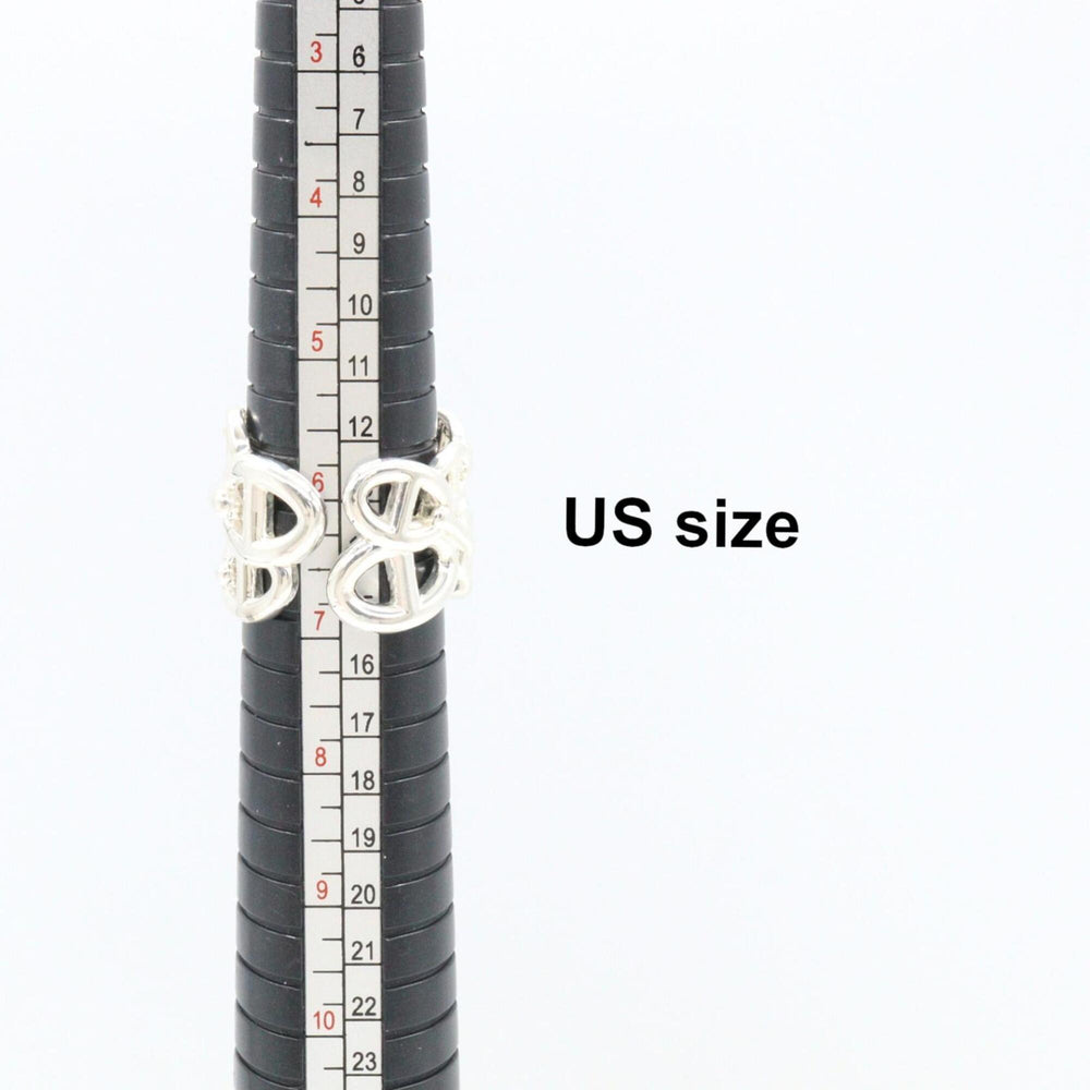 Hermes Chaine d'Ancre Enchainée Ring - Sterling Silver 925 Women's — Like New