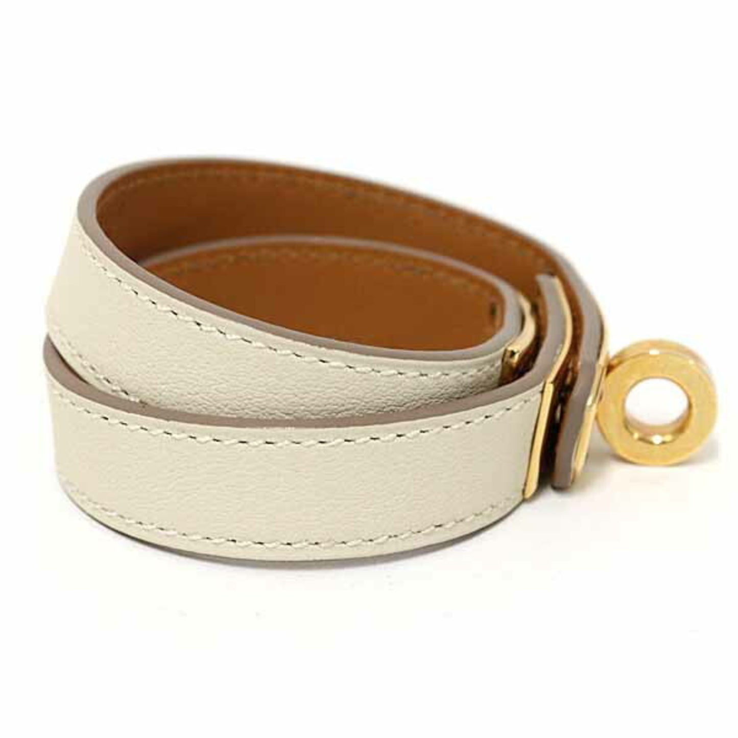 Hermes Hermès Kelly Double Tour Leather Bracelet in Swift with T Stamp (2015)