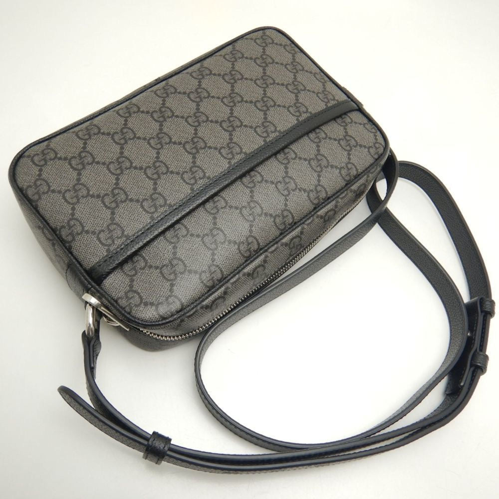 GUCCI Shoulder Bag 768391 GG Supreme Canvas Black 252514 — Like New