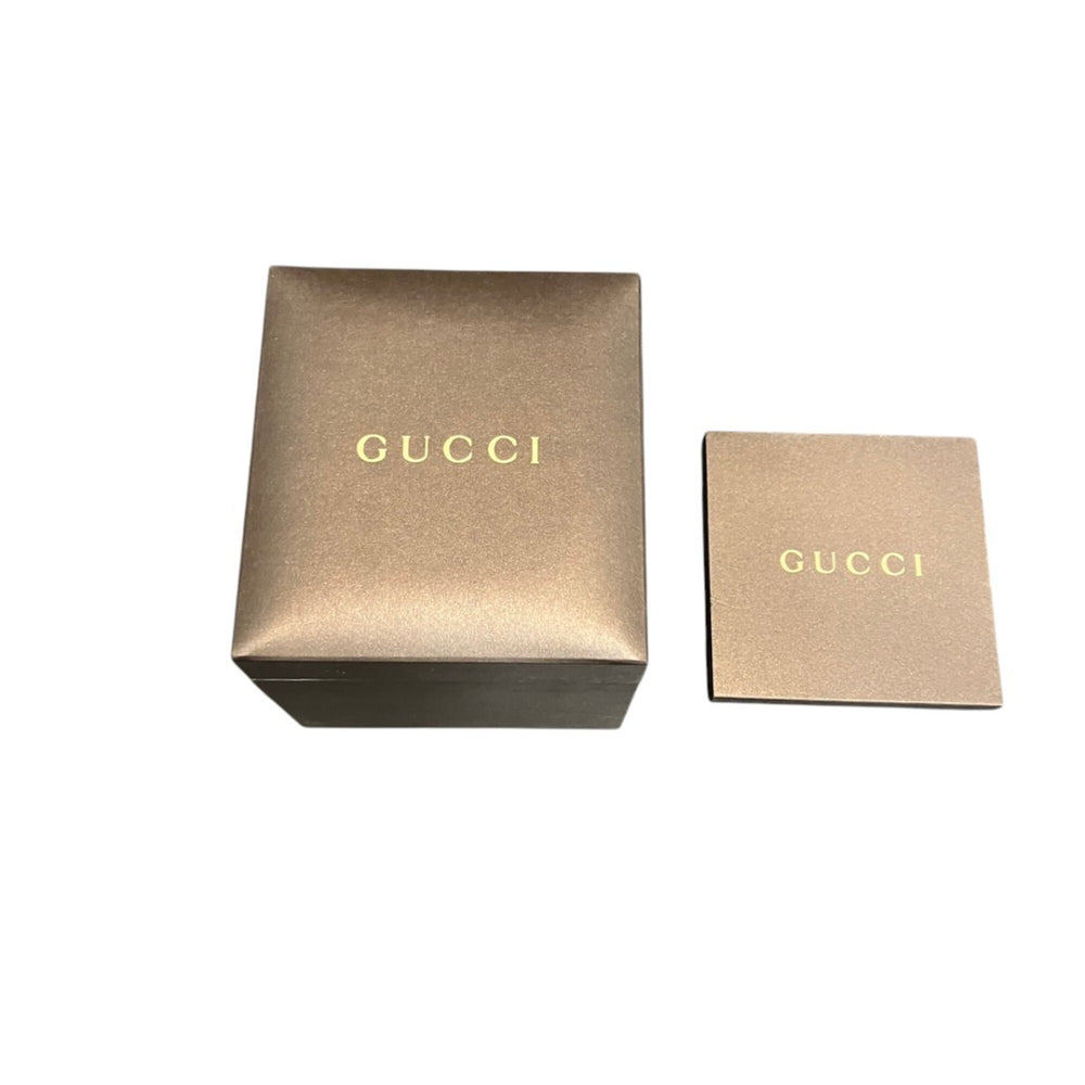 Gucci Horsebit watch, total weight 24.6g, stainless steel, genuine leather strap, quartz movement, white mother-of-pearl dial, 129.5 — Good