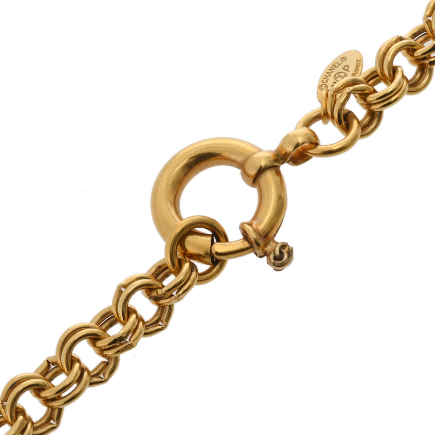 CHANEL Coco Mark Vintage 1993 Model Gold Hardware Women's GP Necklace A Rank Pre-owned Ginzo