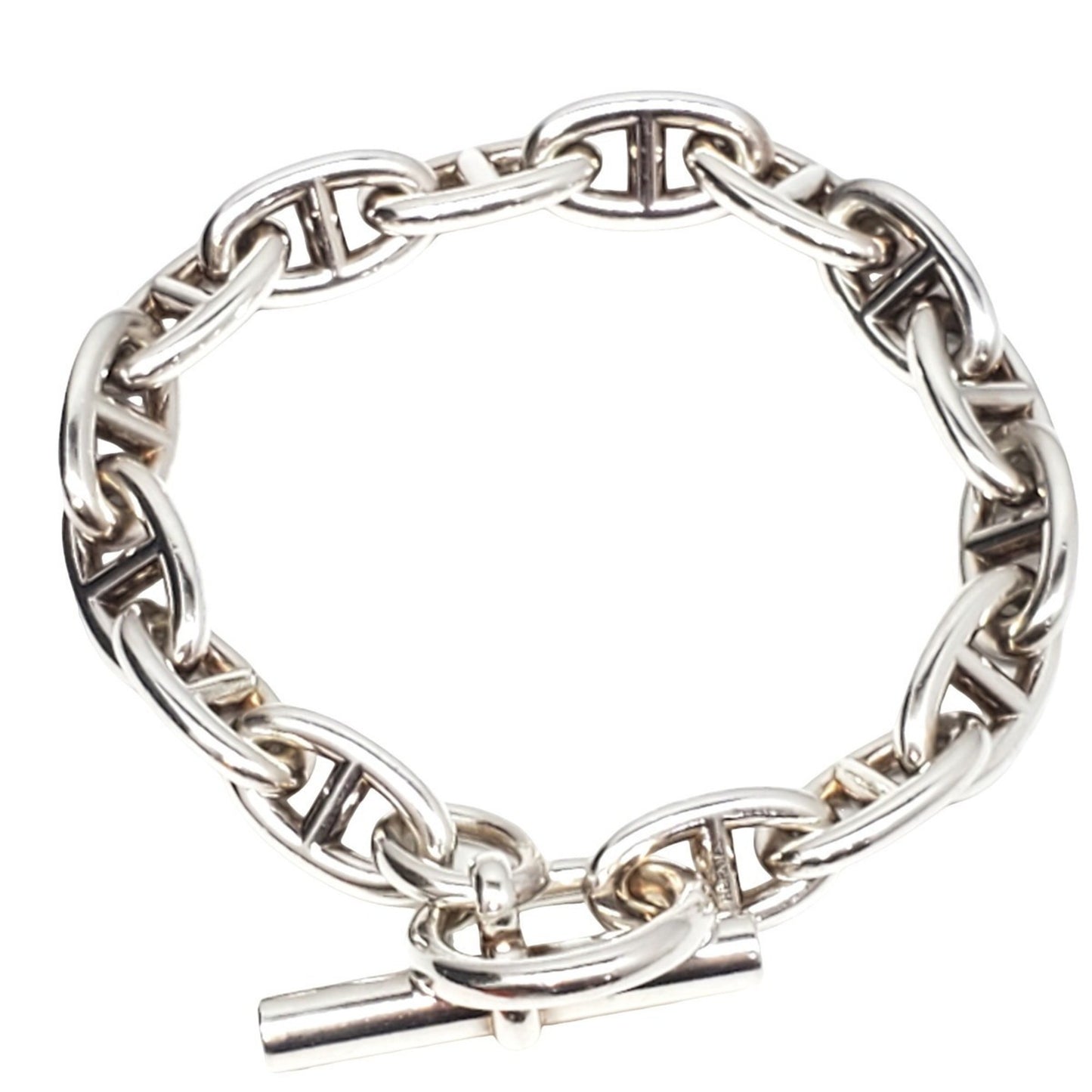 HERMES Chaine d'Ancre GM 22AW165957 Silver Bracelet, Sv.925, 15-link, Anchor Chain, SILVER, Men's/Women's, Kaizuka Store, ITWC77M6VI00 RK2475D
