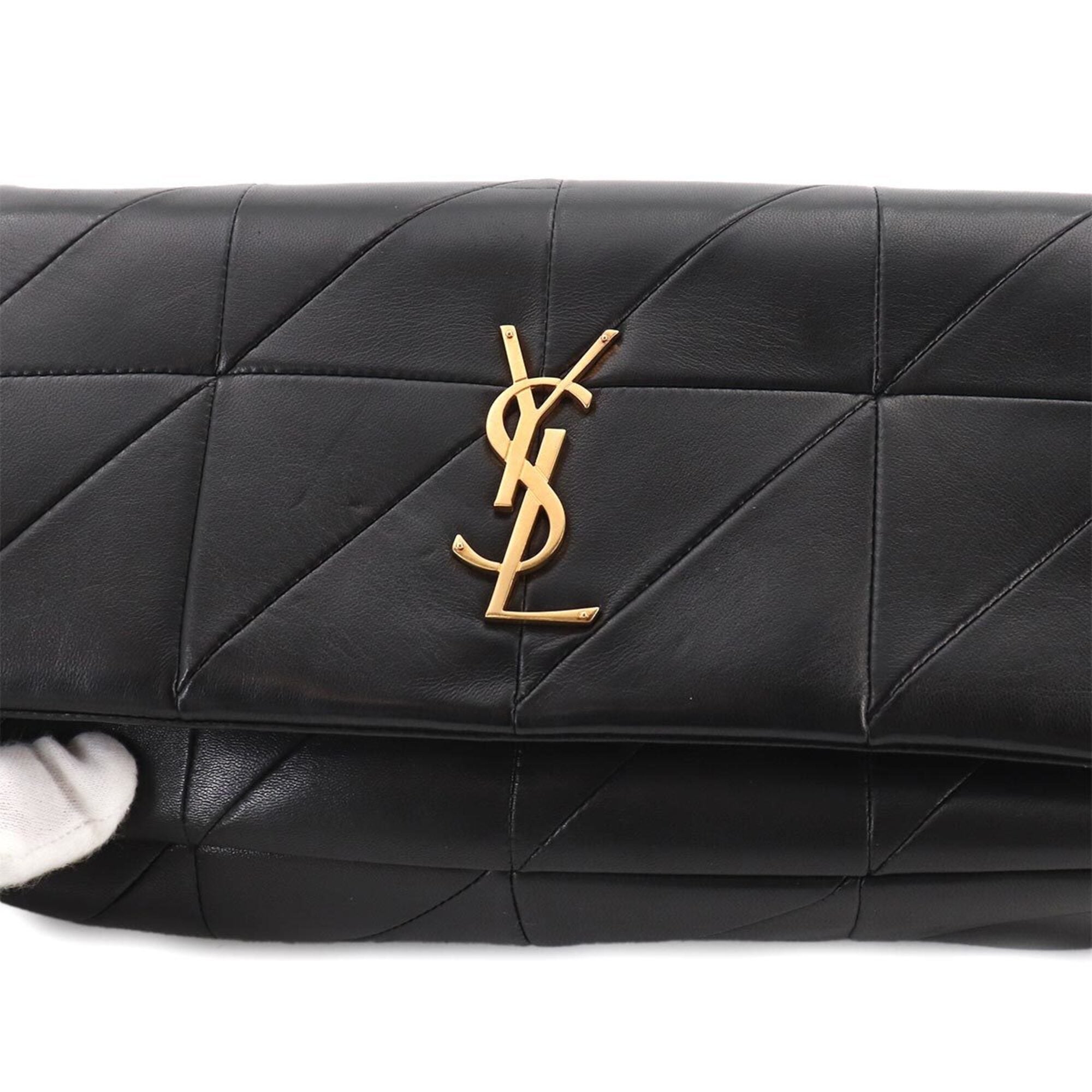 Saint Laurent Jamie Chain Shoulder Handbag, Leather, Black, 515821 — Like New