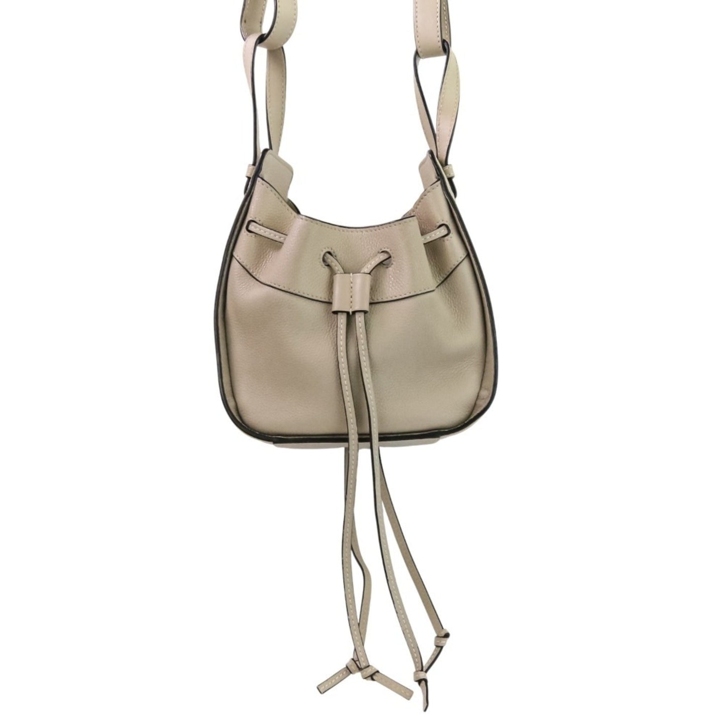 LOEWE HAMMOCK DRAWSTRING MINI 2-way handbag/shoulder bag in greige for women