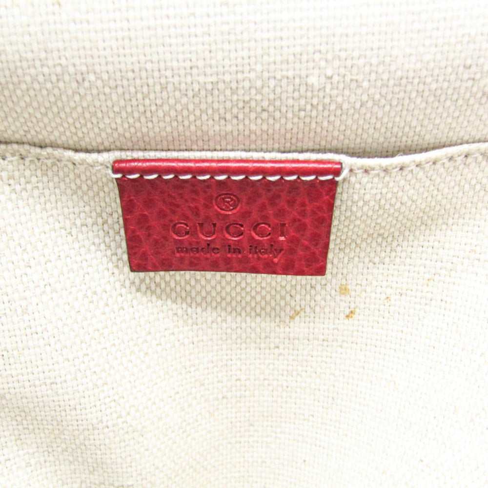 Gucci Soho Interlocking G 536192 Women's Leather Backpack Red Color — Like New
